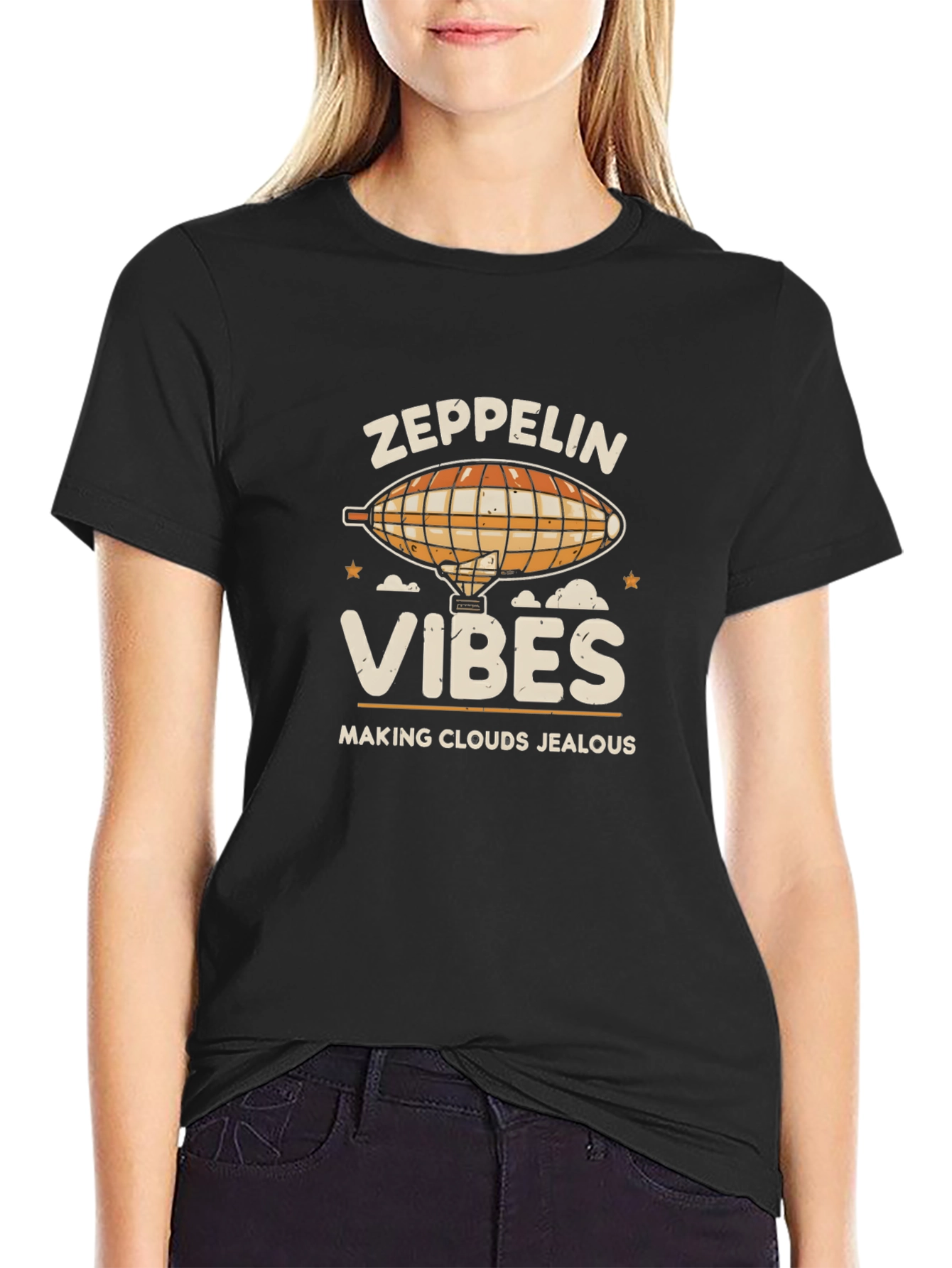 Zeppelin Vibes Graphic T-Shirt - Cloud Jealous