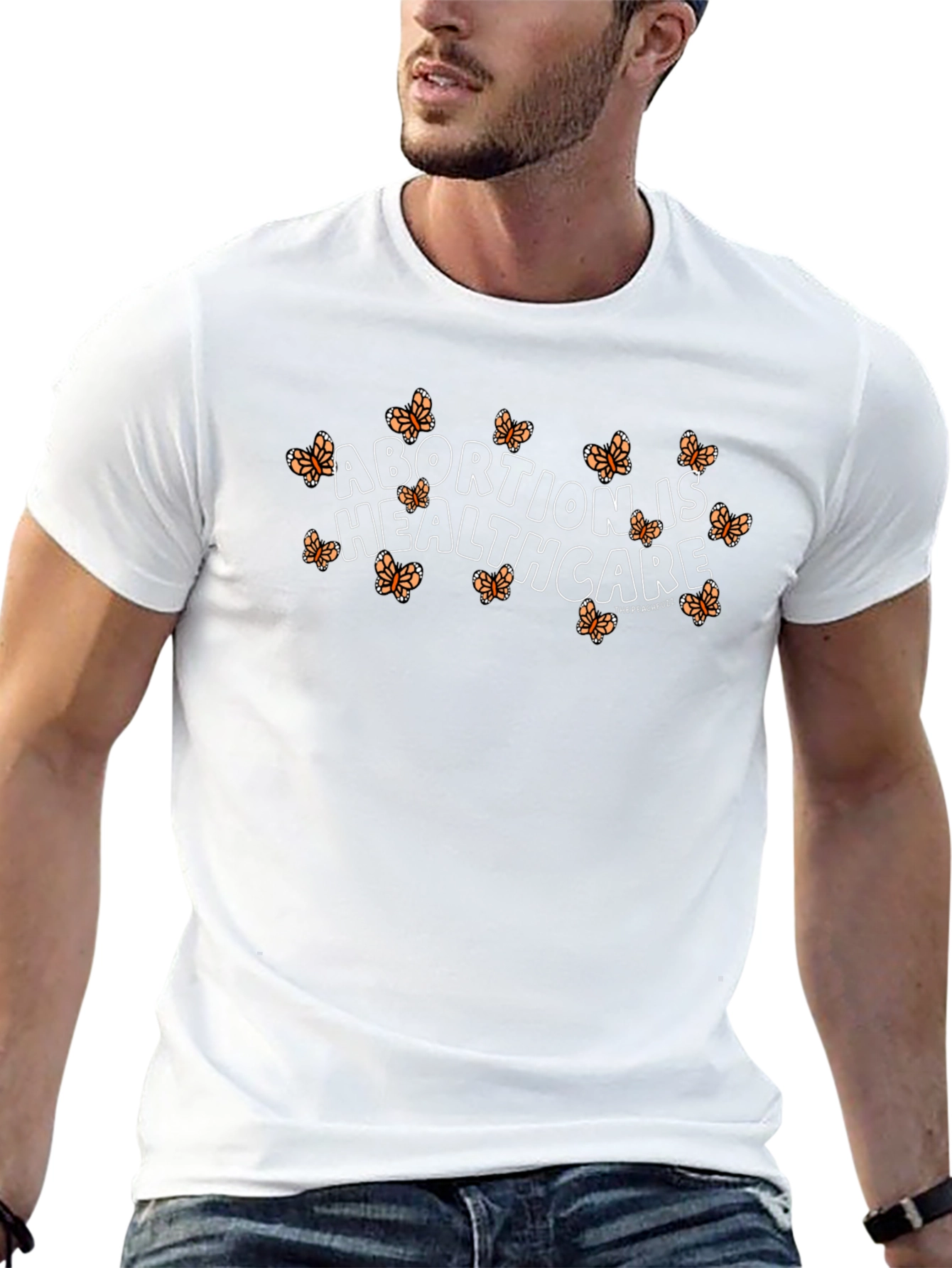 Abortion is Healthcare Butterfly Graphic T-Shirt