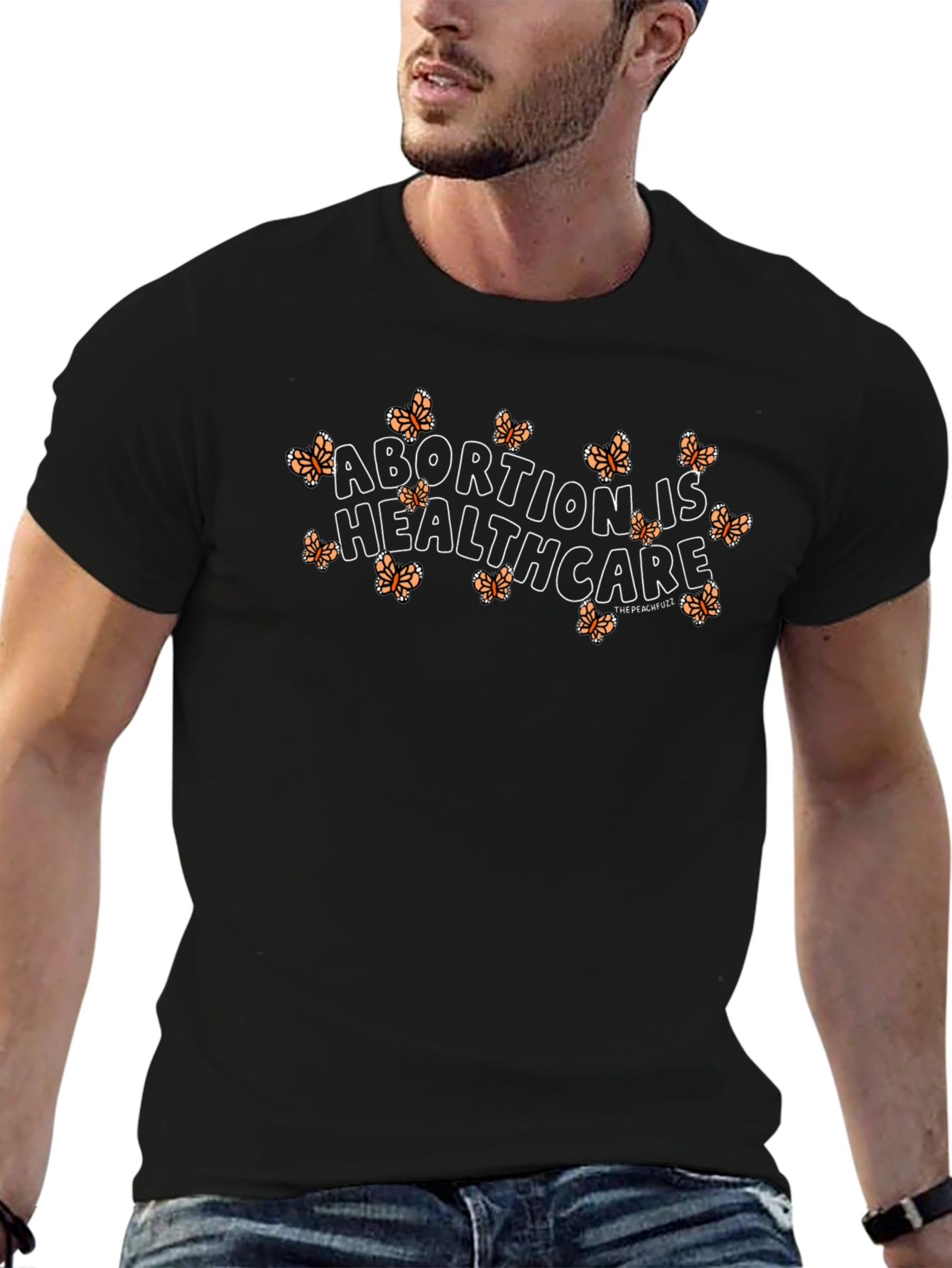Abortion is Healthcare Butterfly Graphic T-Shirt