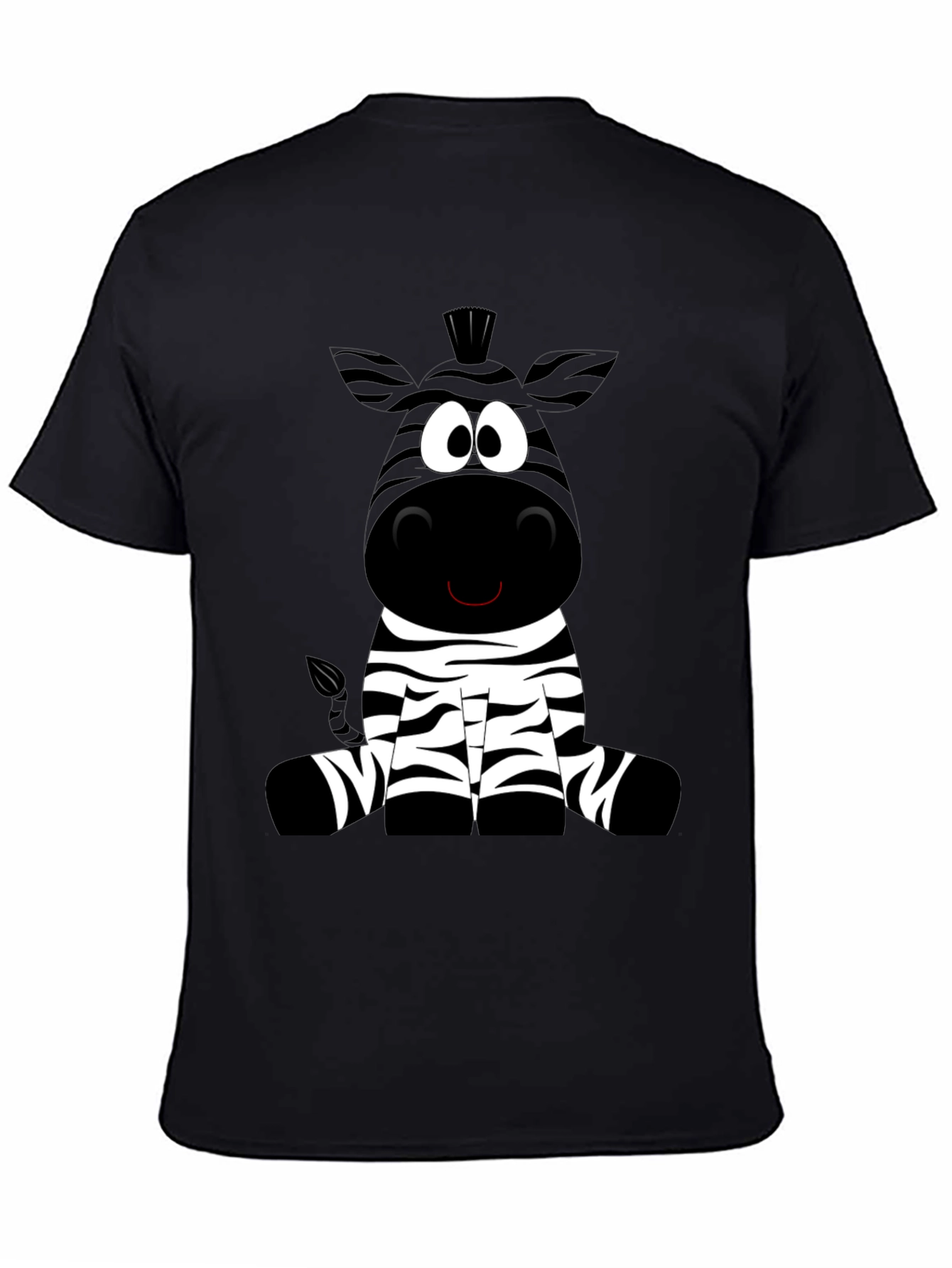 Zebra Cartoon Graphic Print T-Shirt