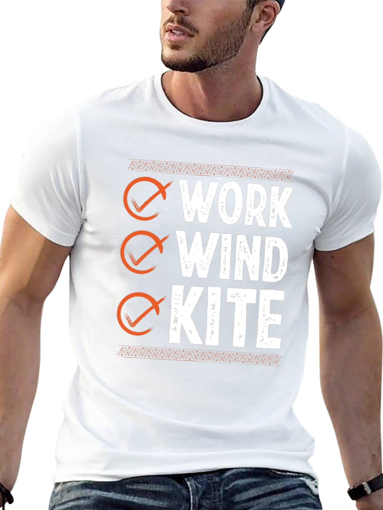 Work Wind Kite T-Shirt - Black Graphic Tee