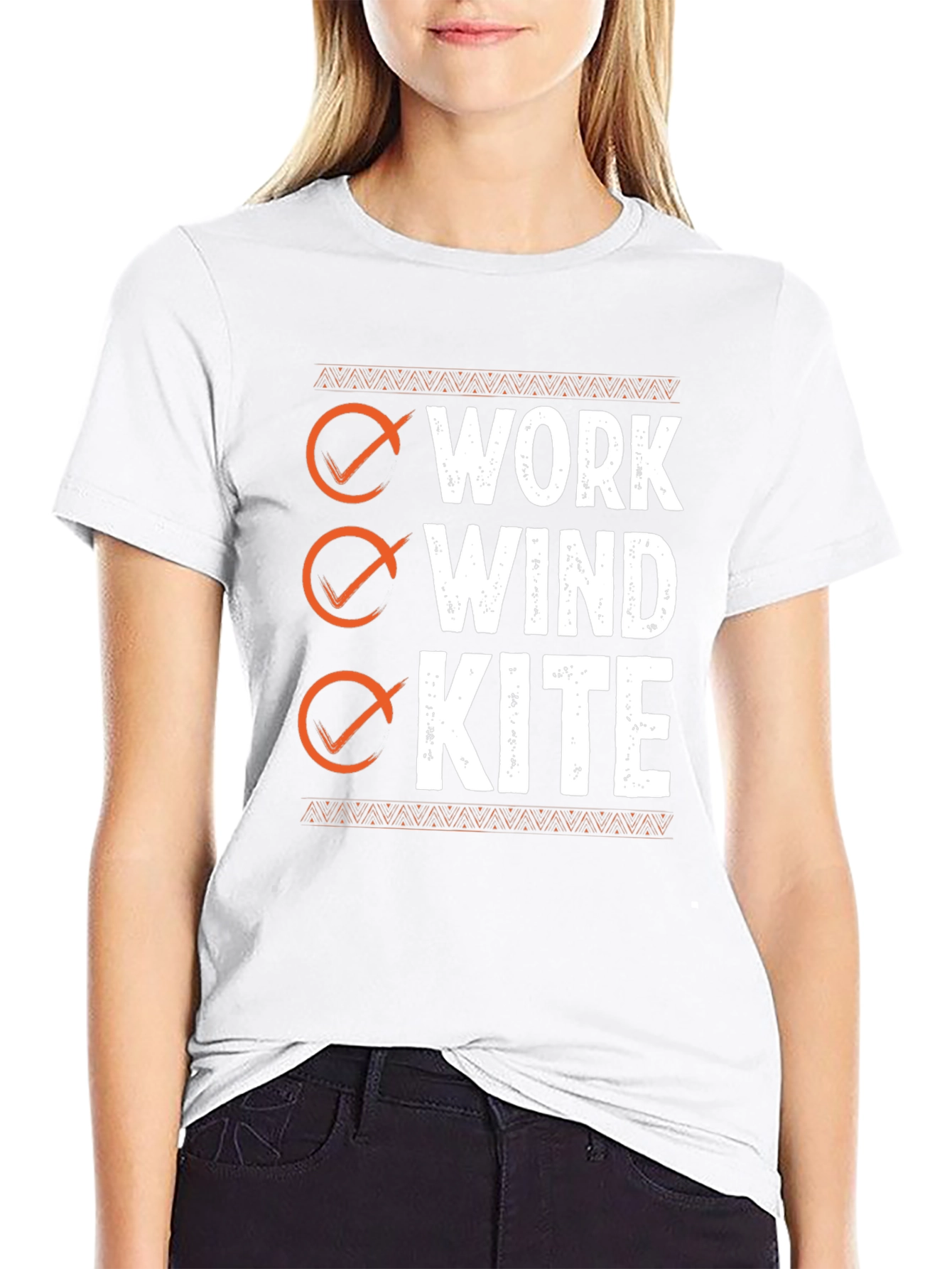 Work Wind Kite T-Shirt - Black Graphic Tee
