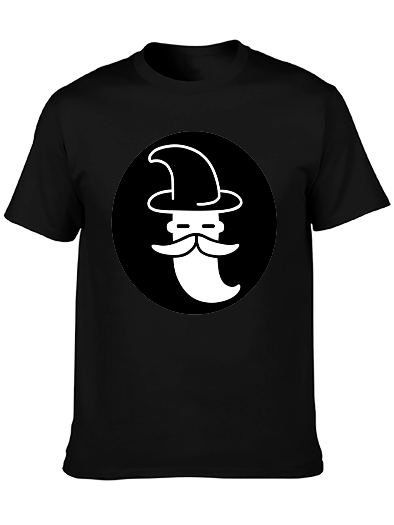 Wizard Graphic T-Shirt - Black Cotton Tee
