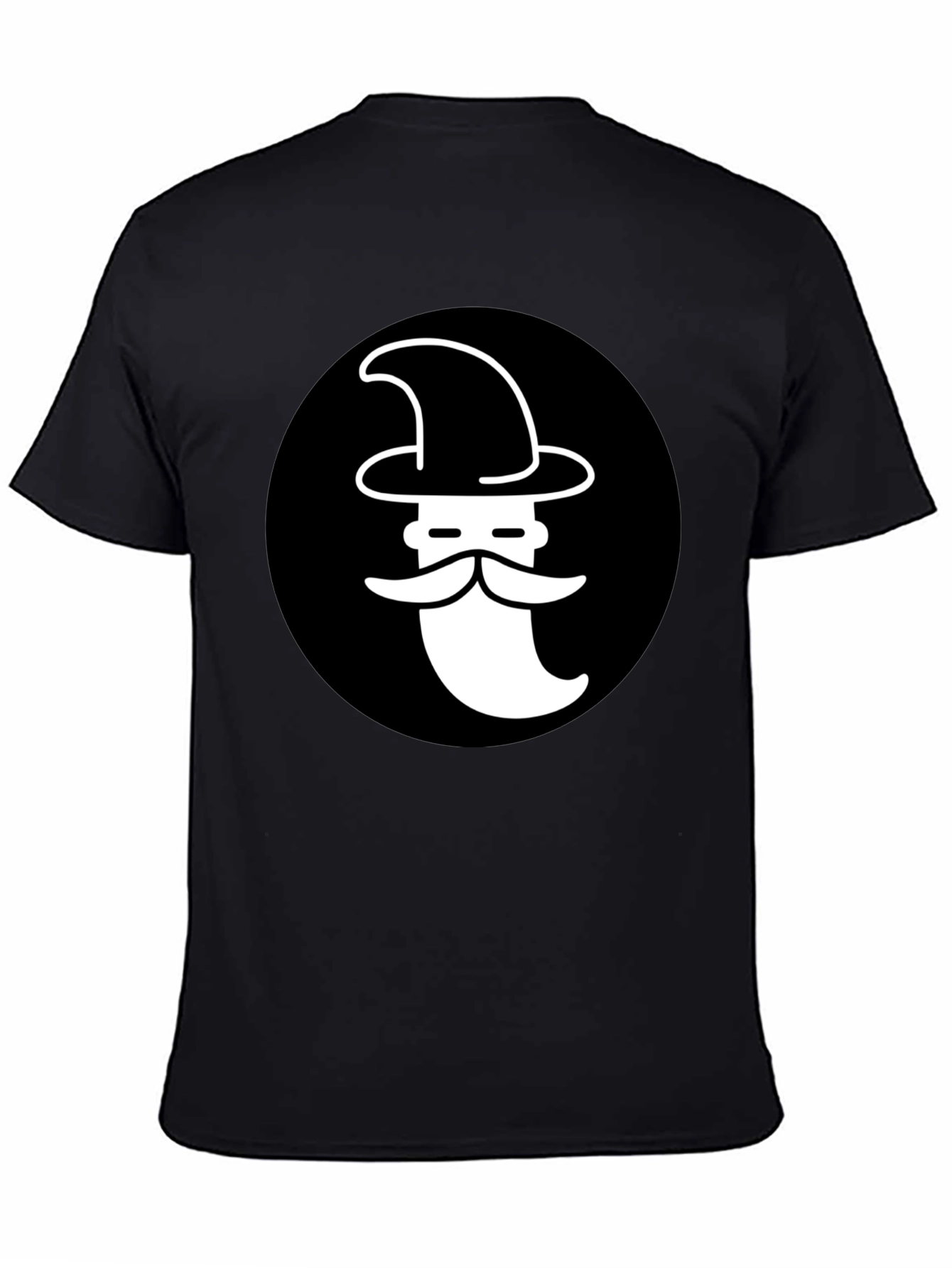Wizard Graphic T-Shirt - Black Cotton Tee