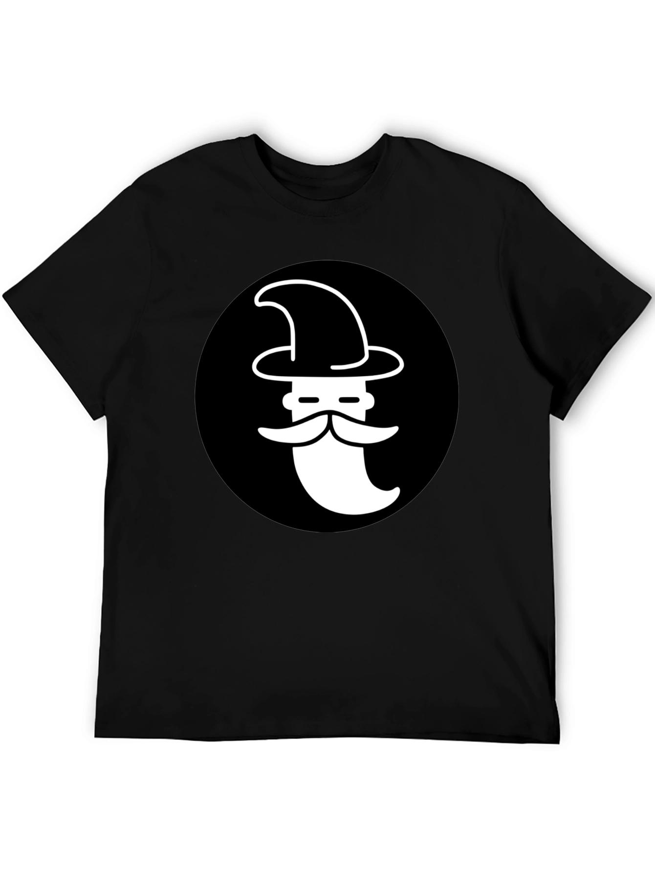 Wizard Graphic T-Shirt - Black Cotton Tee
