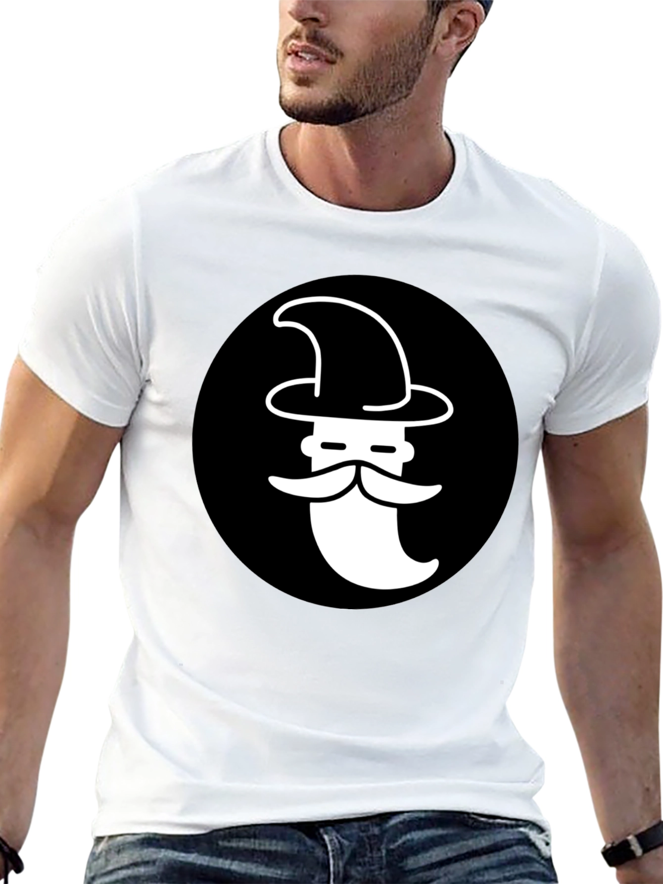 Wizard Graphic T-Shirt - Black Cotton Tee