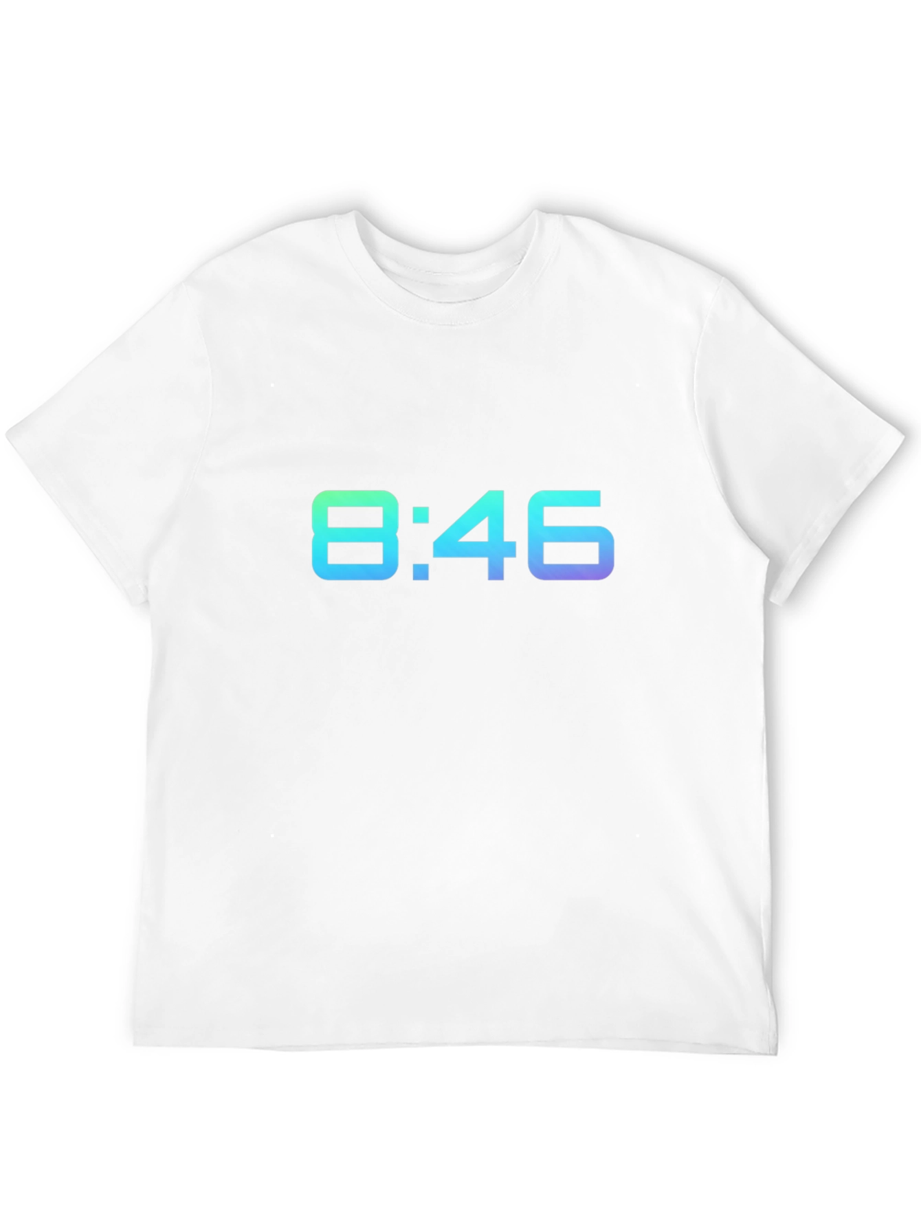 8:46 Gradient Graphic Black T-Shirt