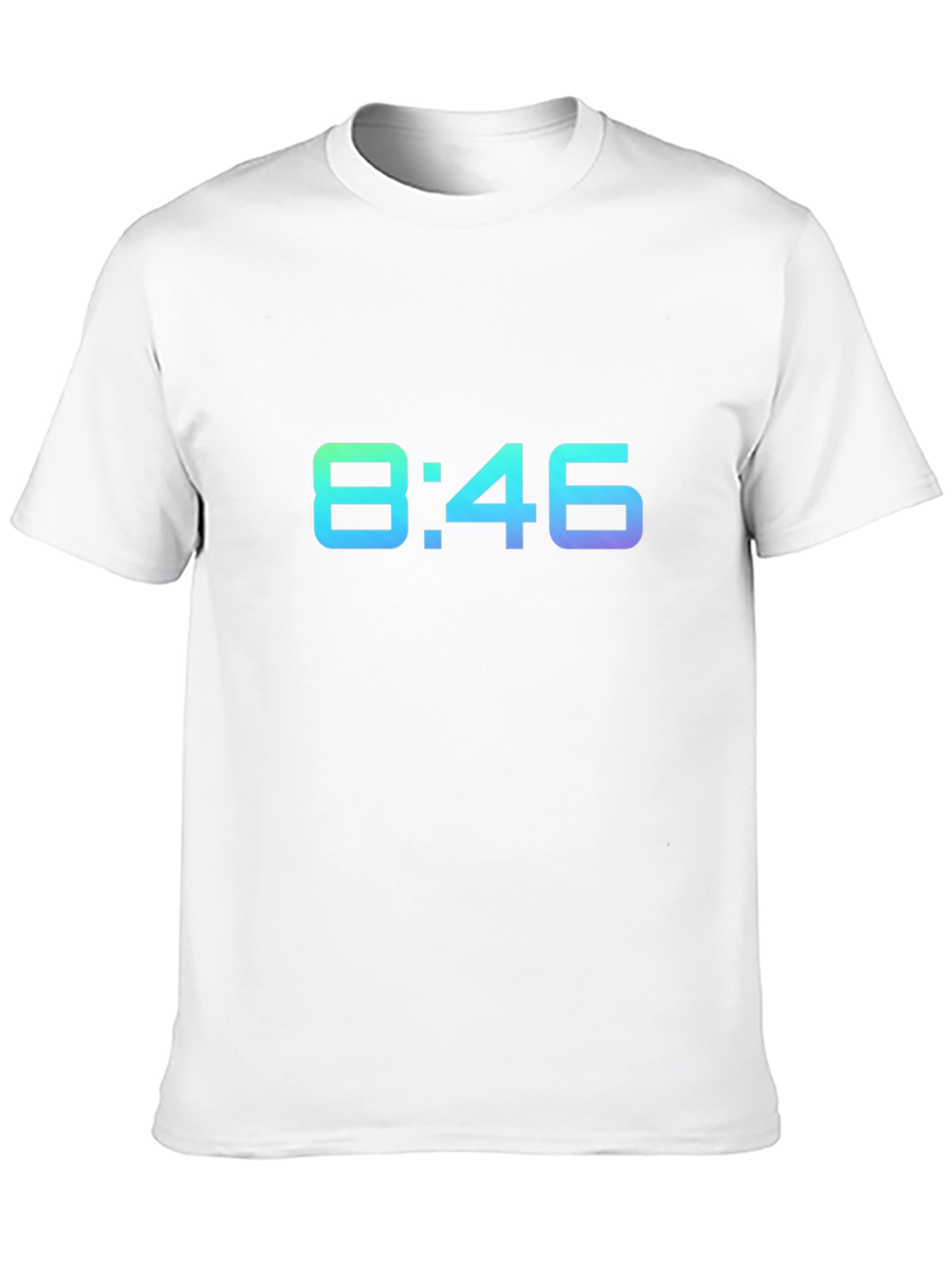 8:46 Gradient Graphic Black T-Shirt