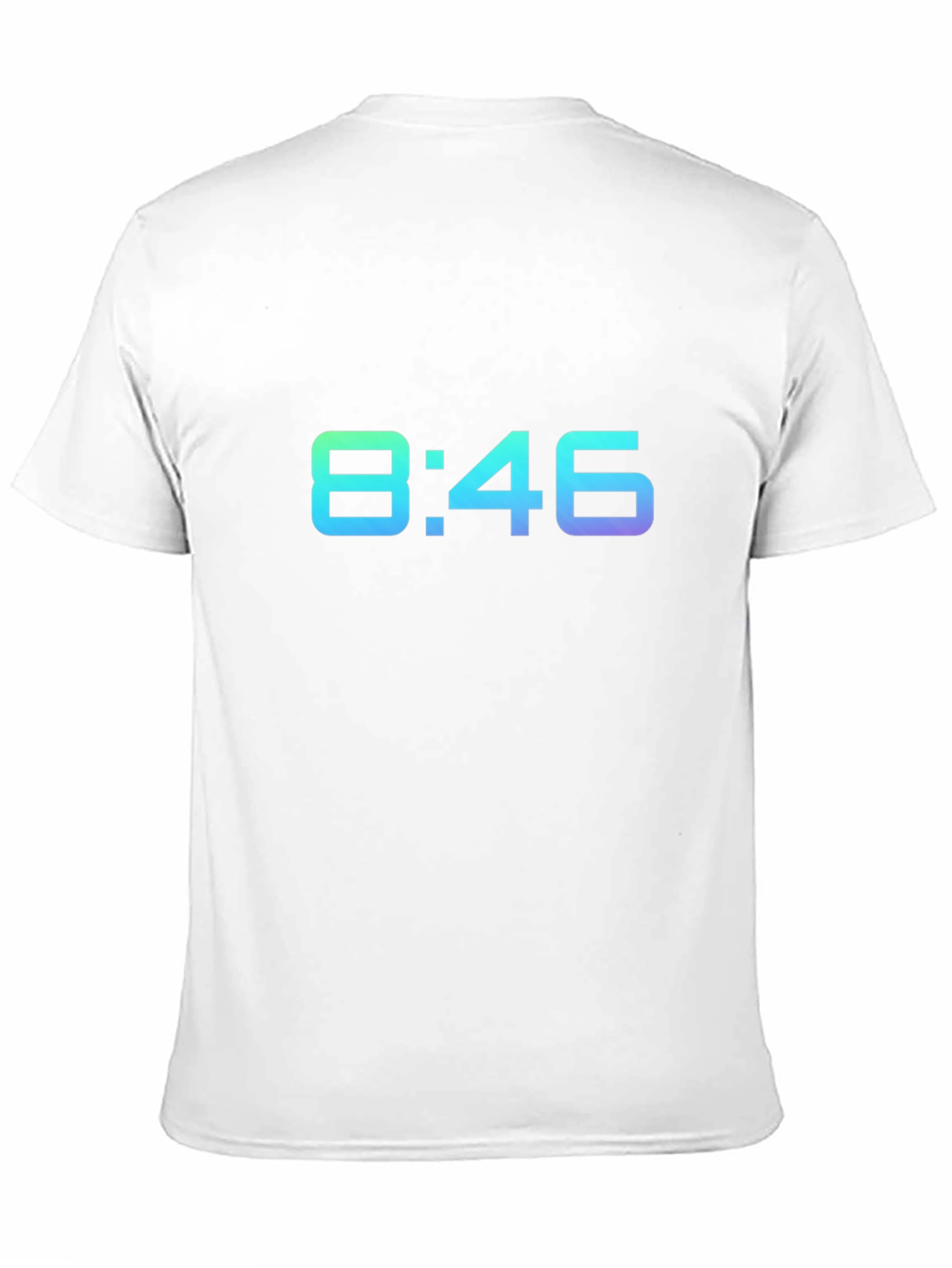8:46 Gradient Graphic Black T-Shirt