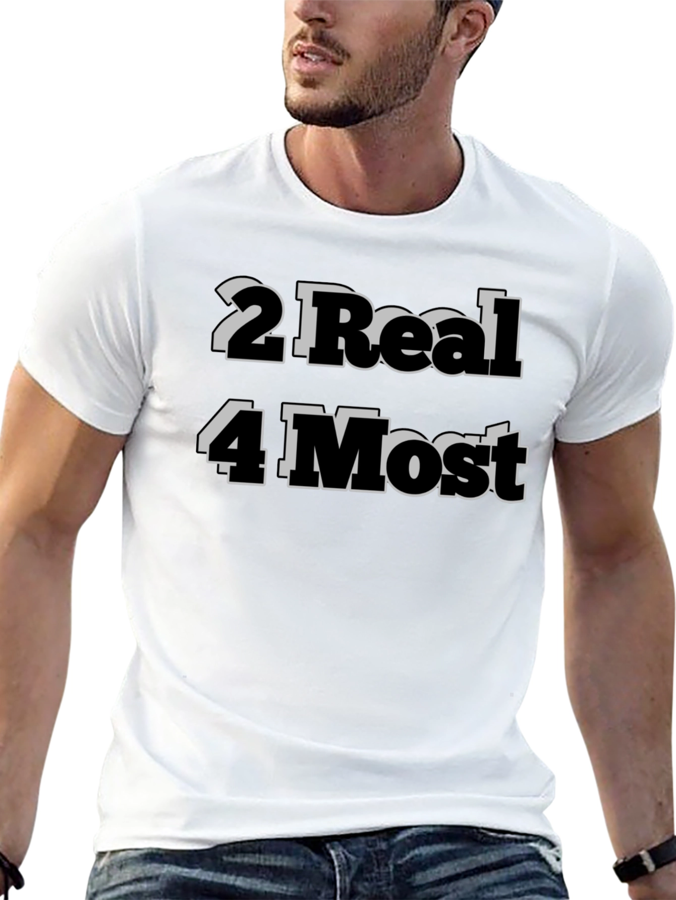 2 Real 4 Most Graphic Tee - Black