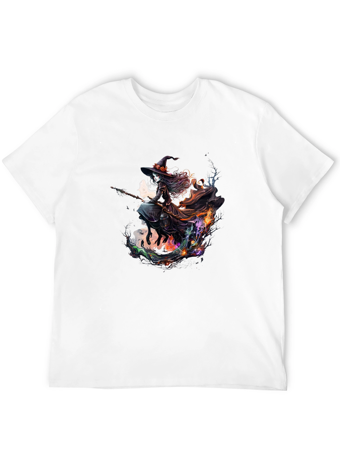 Witch Flying T-Shirt - Halloween Tee