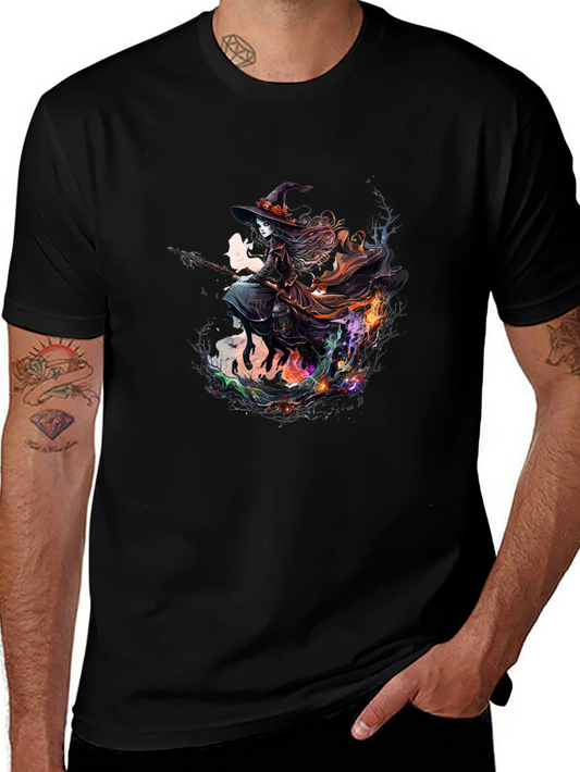 Witch Flying T-Shirt - Halloween Tee