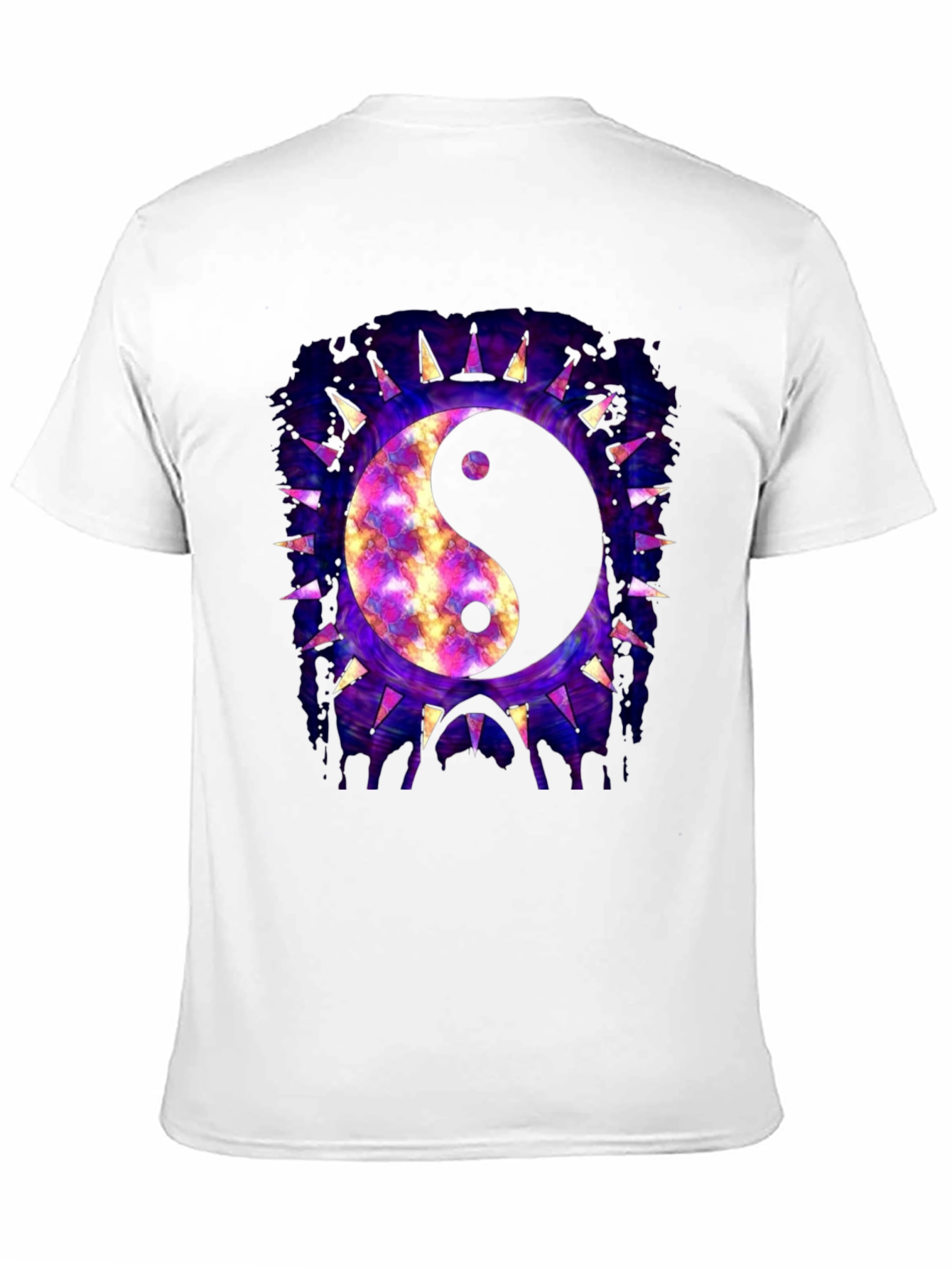 Yin Yang Galaxy Graphic T-Shirt