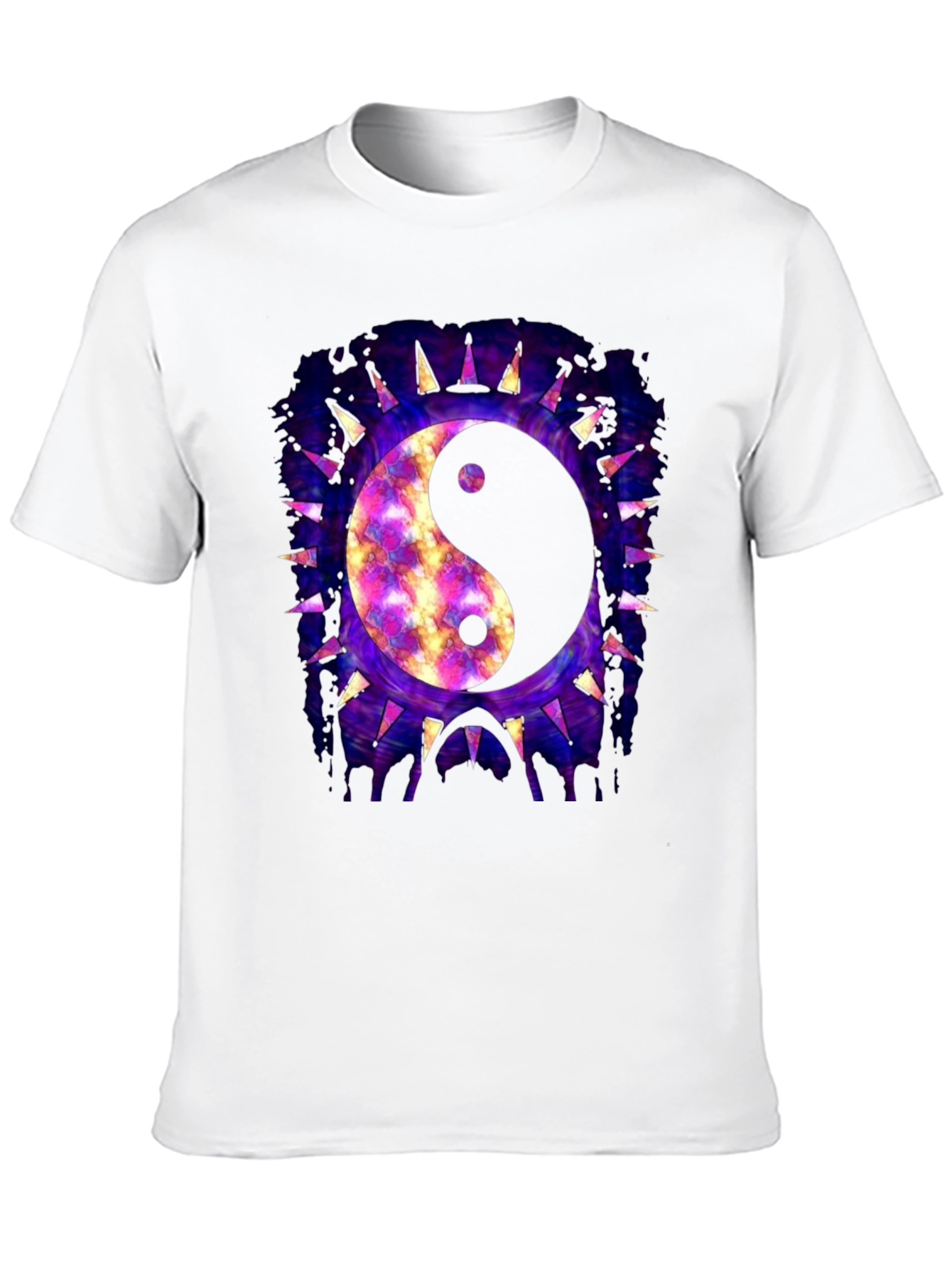 Yin Yang Galaxy Graphic T-Shirt