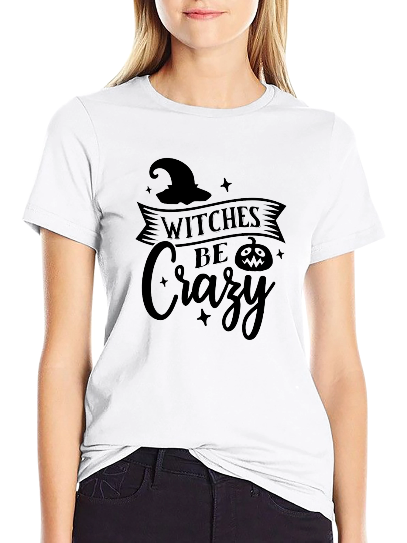 Witches Be Crazy Halloween T-Shirt - Black