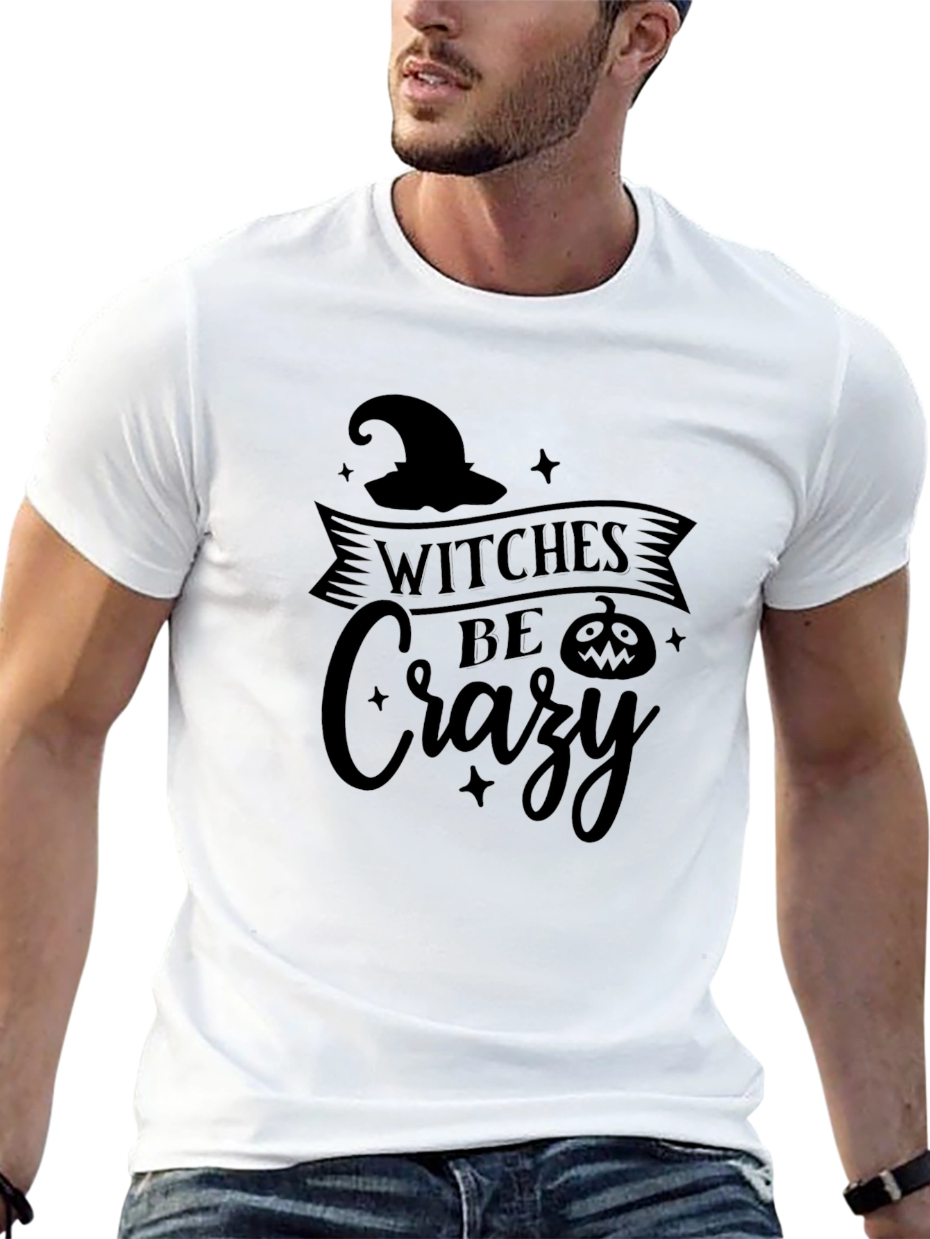 Witches Be Crazy Halloween T-Shirt - Black