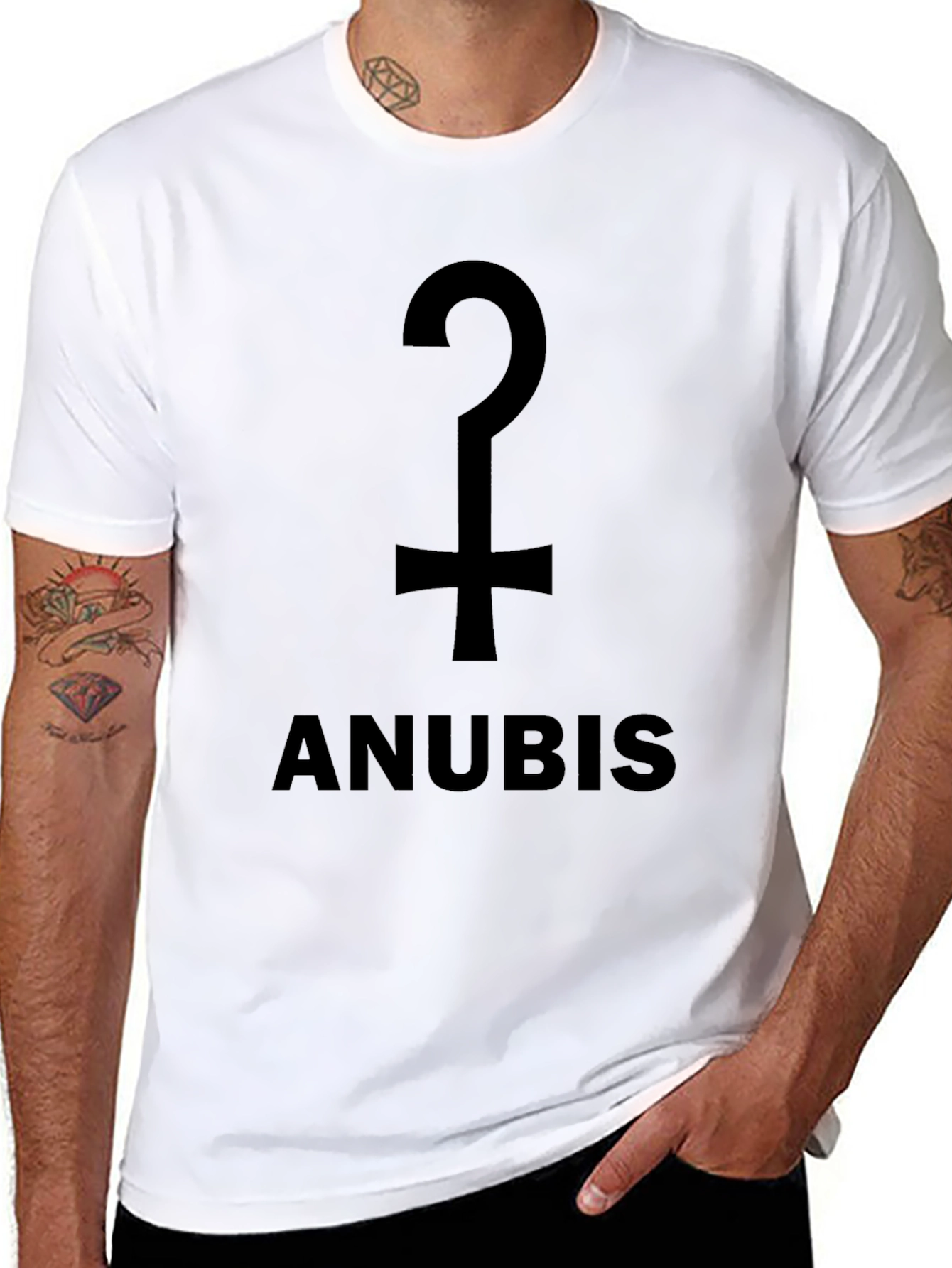 Anubis Symbol T-Shirt - Egyptian God Design