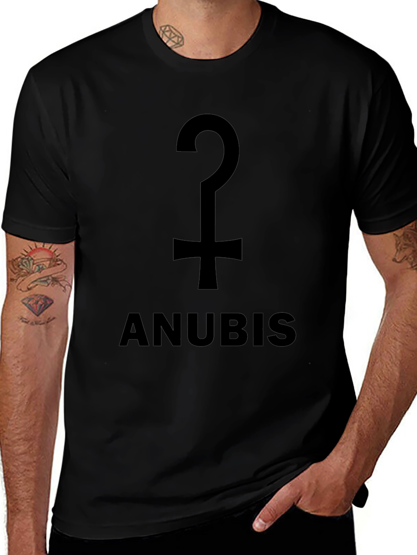 Anubis Symbol T-Shirt - Egyptian God Design
