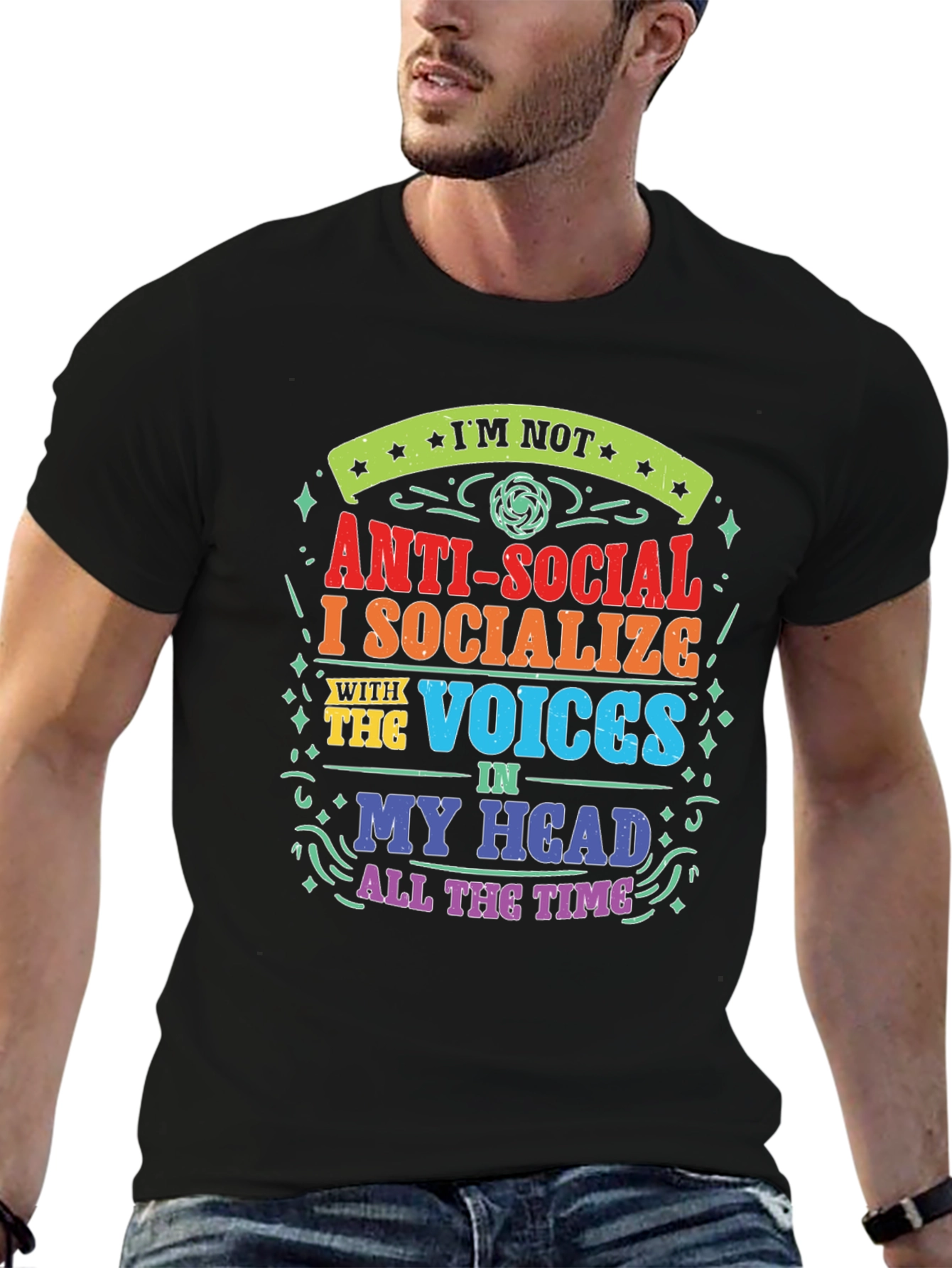 Anti-Social Voices in My Head T-Shirt