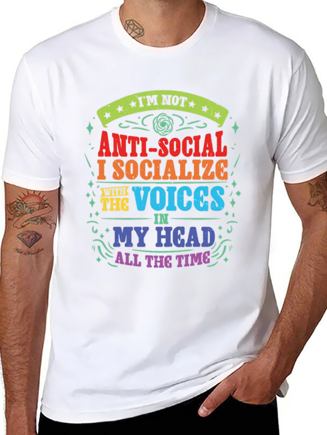 Anti-Social Voices in My Head T-Shirt