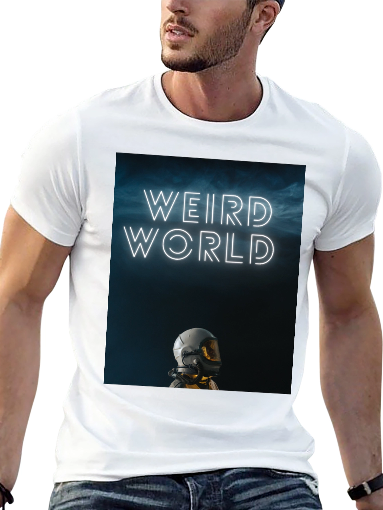 Weird World Astronaut Graphic Tee