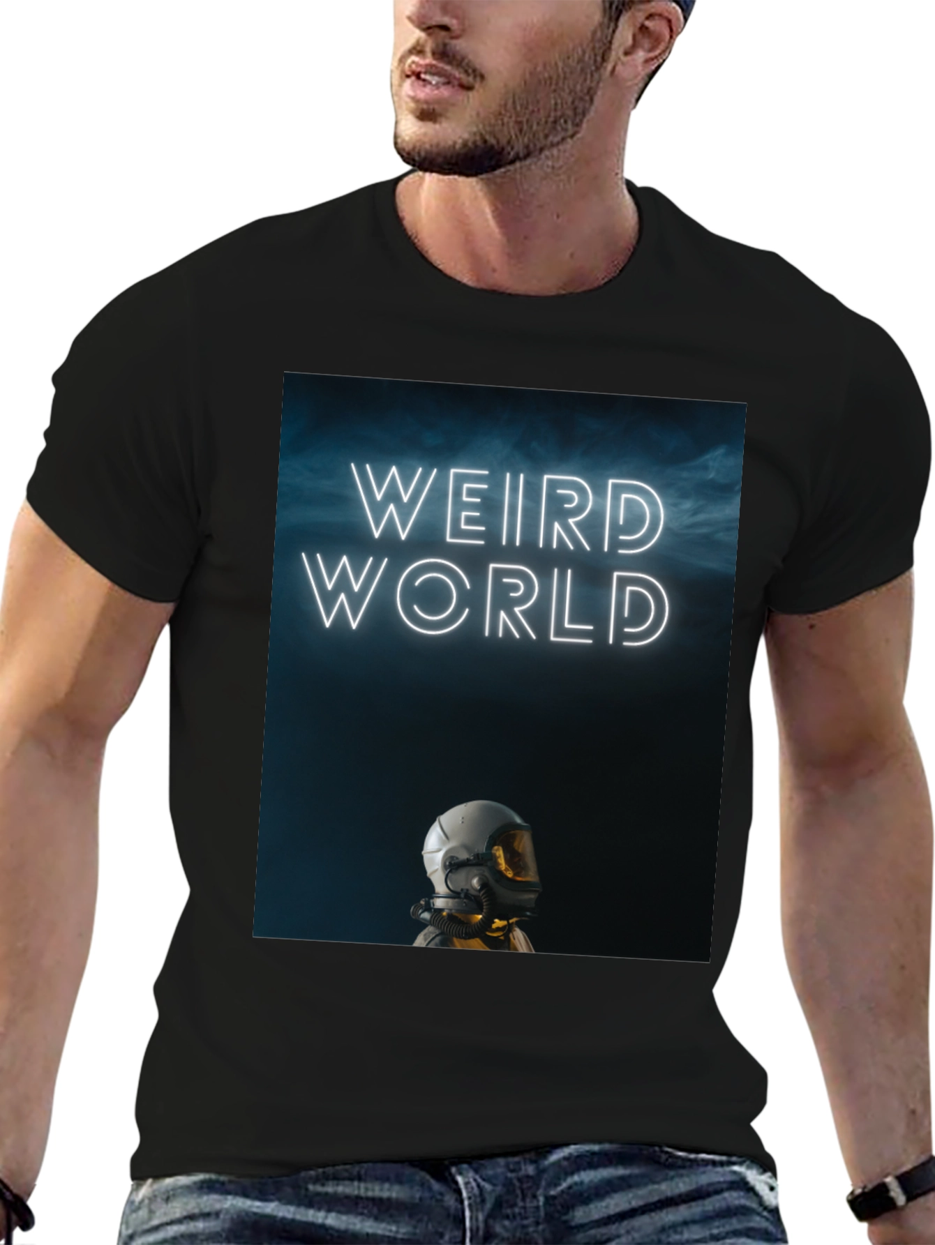 Weird World Astronaut Graphic Tee