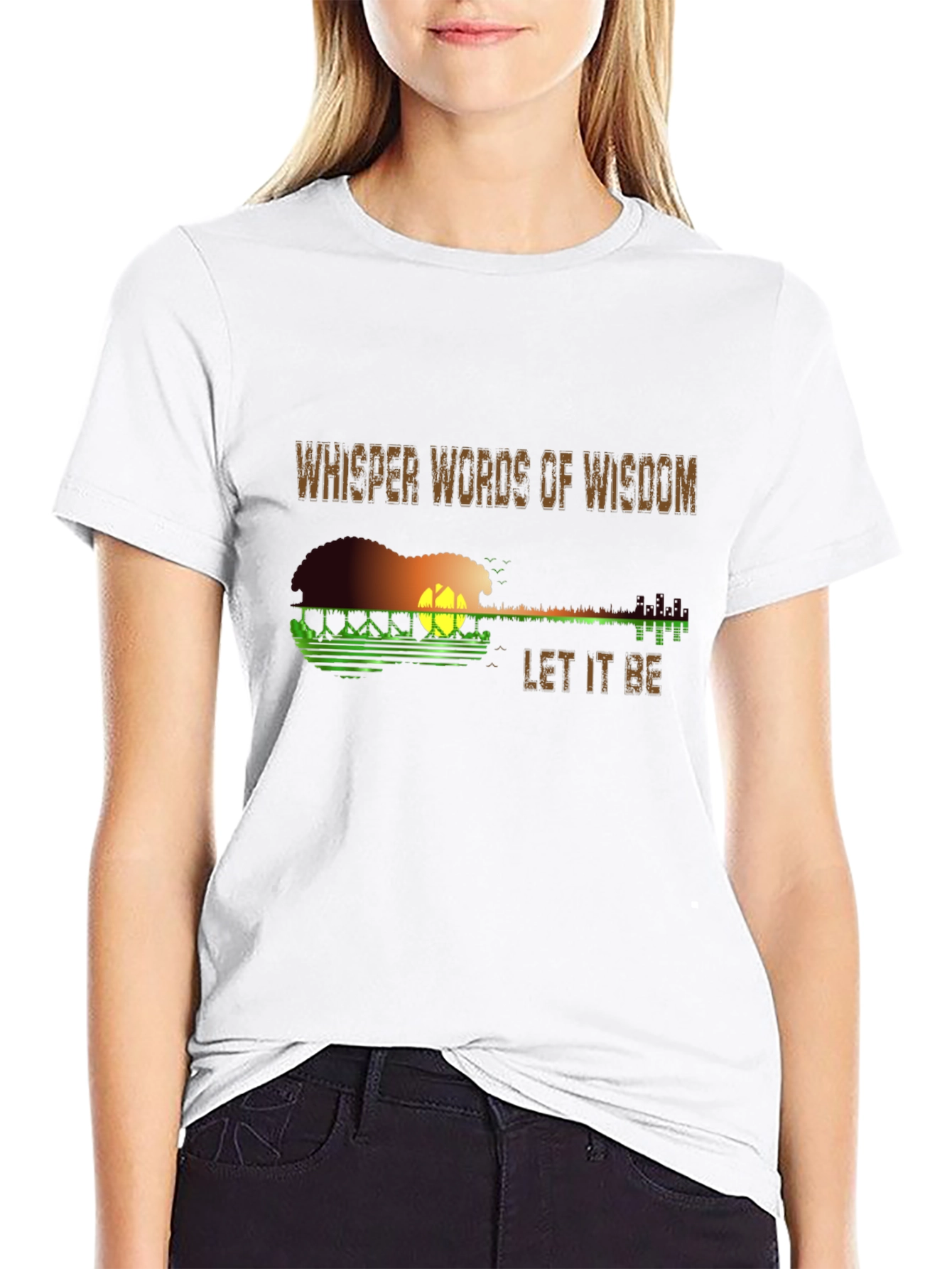 Whisper Words T-Shirt - Guitar Design