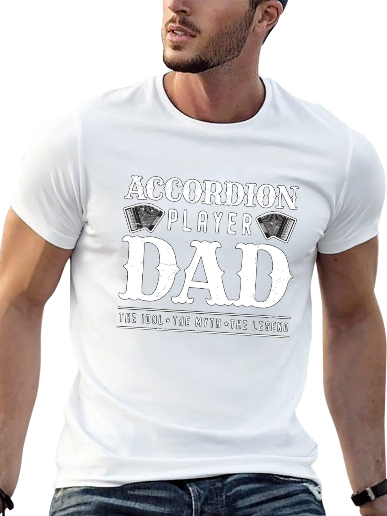 Accordion Player Dad T-Shirt