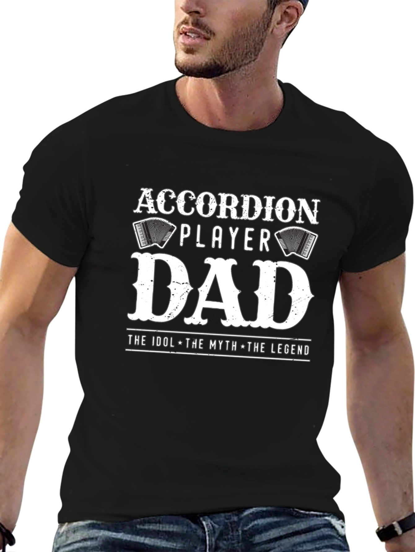 Accordion Player Dad T-Shirt