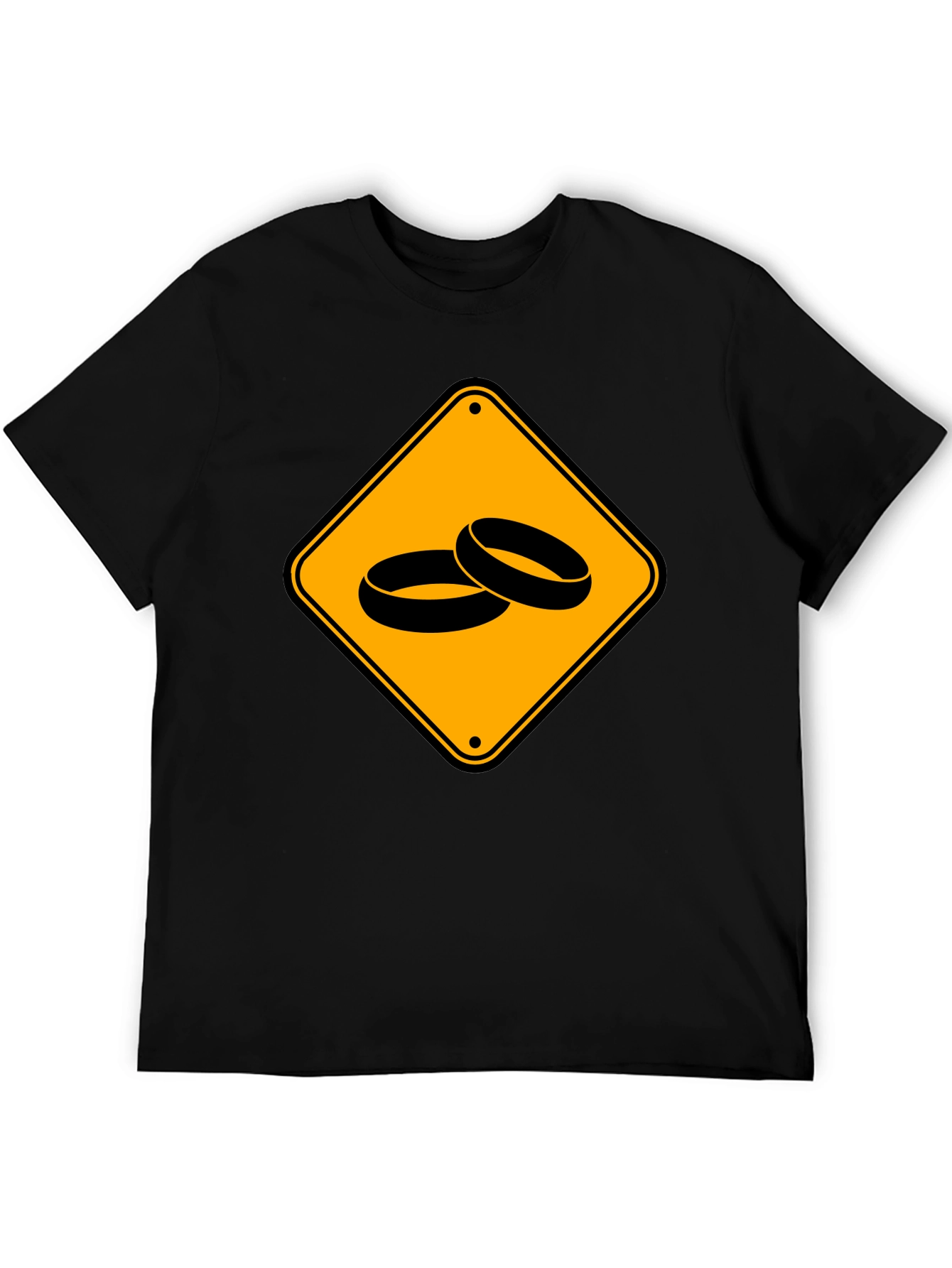 Warning Wedding Ahead Black T-Shirt