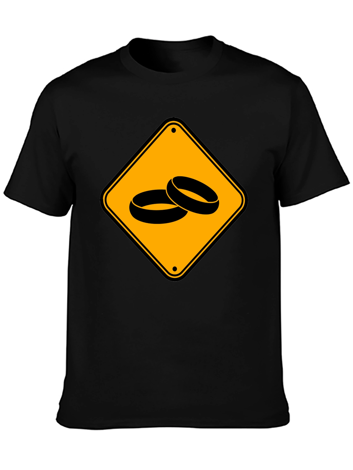 Warning Wedding Ahead Black T-Shirt