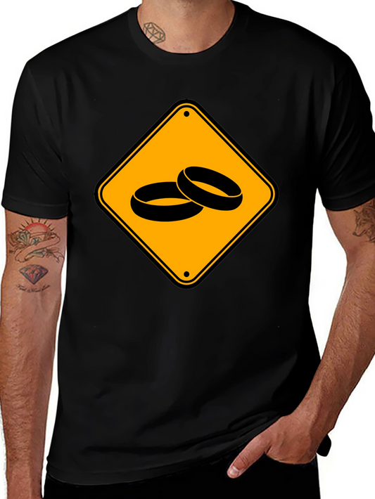 Warning Wedding Ahead Black T-Shirt