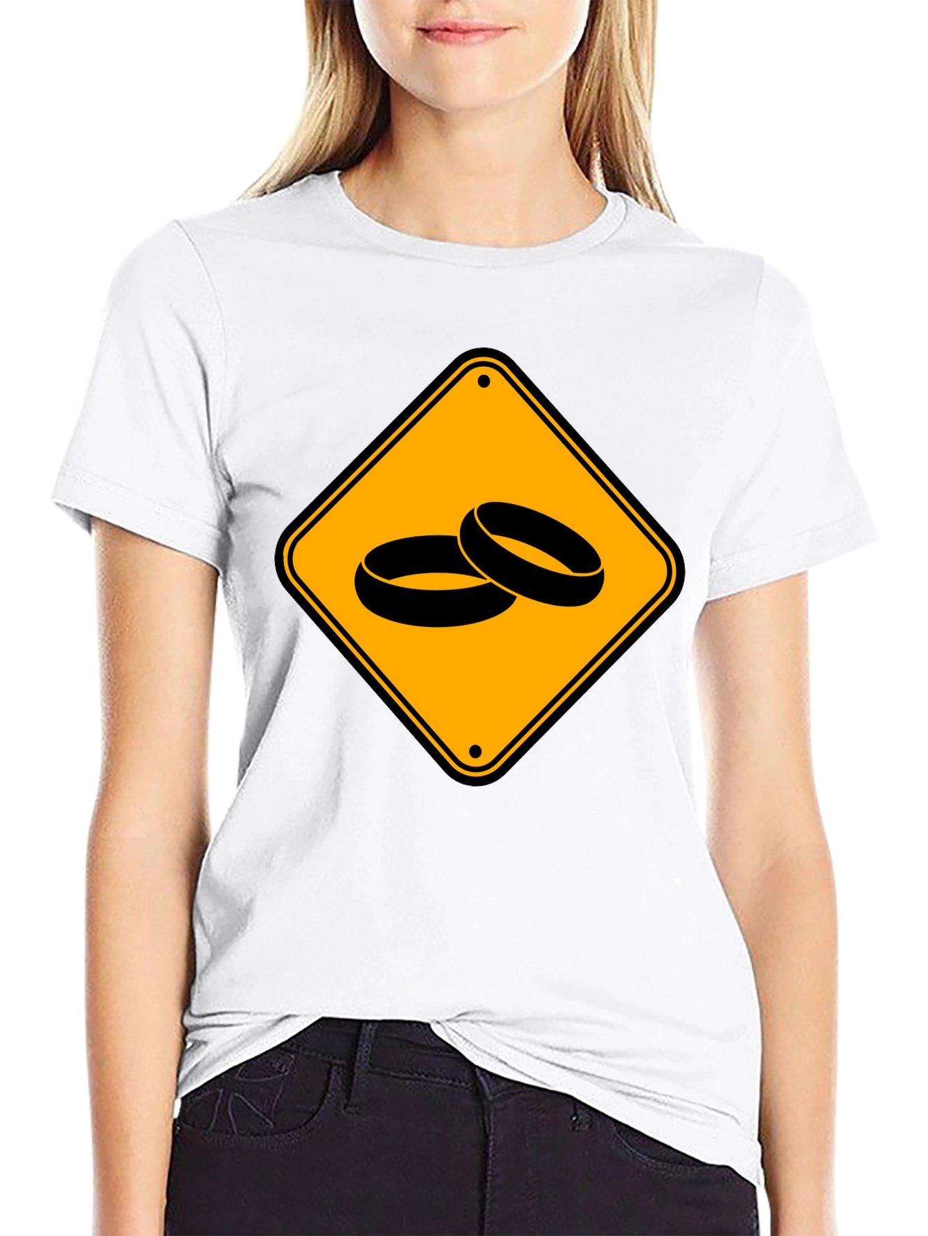Warning Wedding Ahead Black T-Shirt