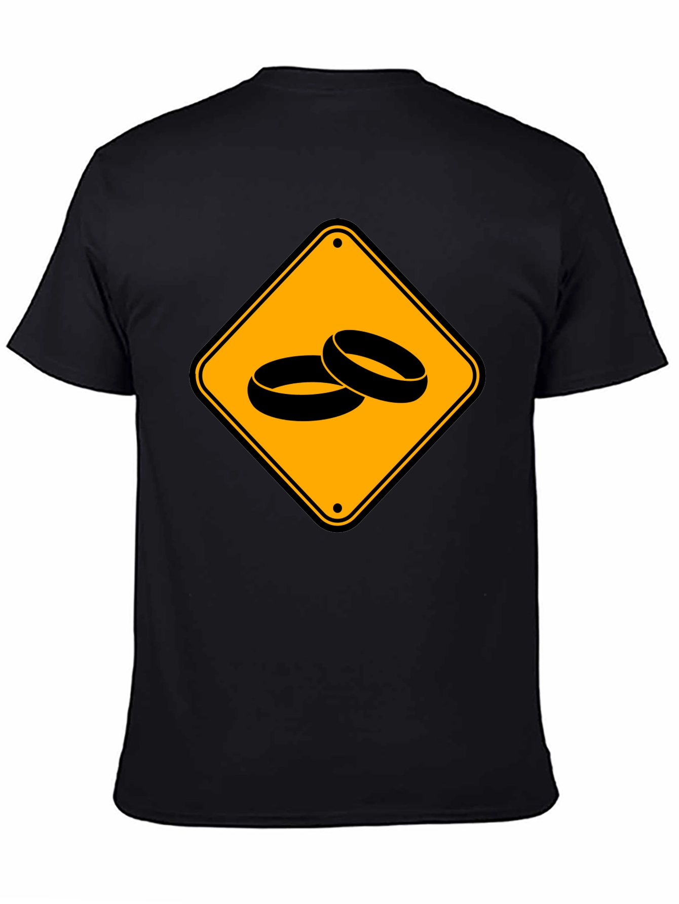 Warning Wedding Ahead Black T-Shirt