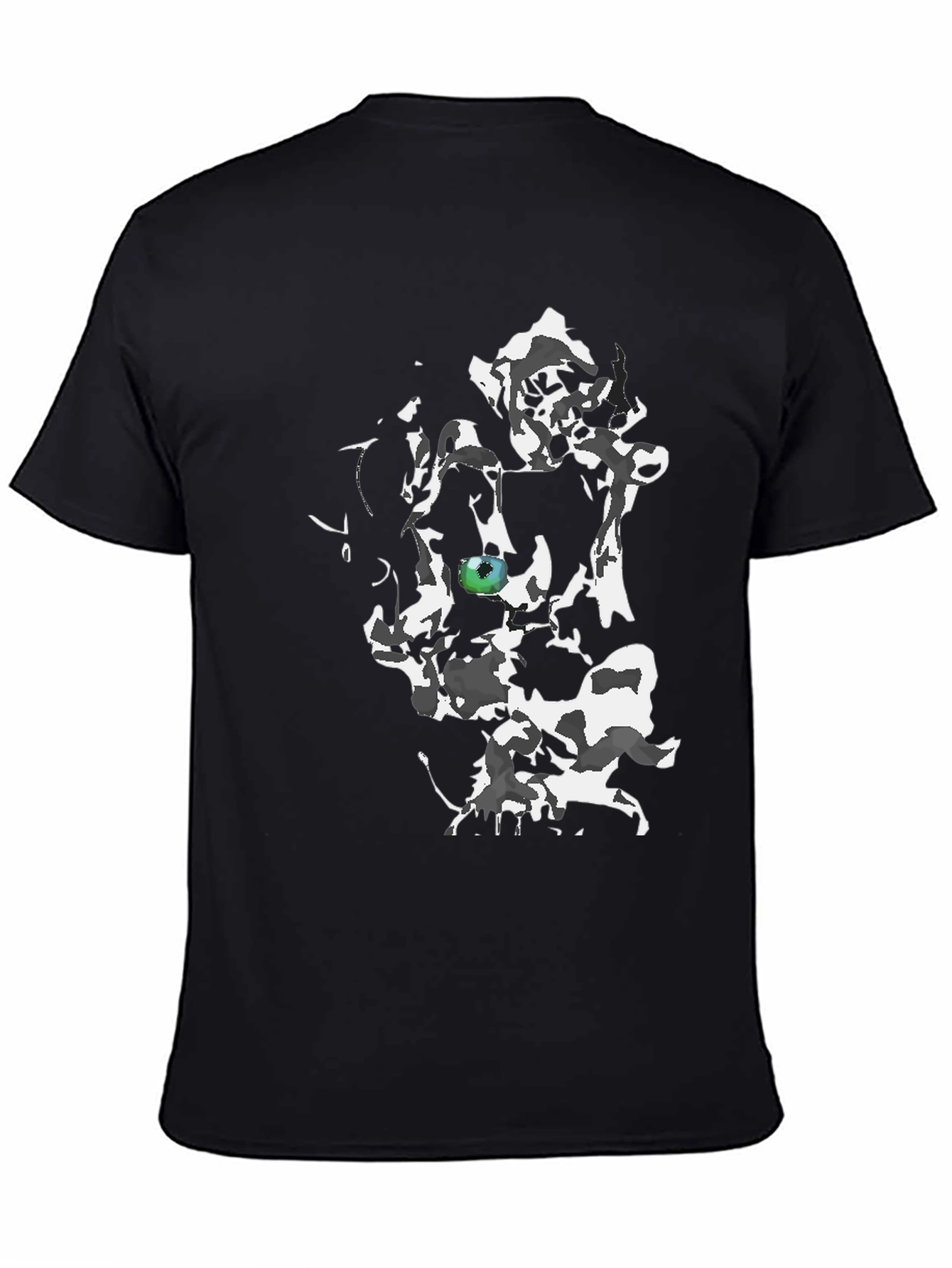 Abstract Eye Graphic Black T-Shirt