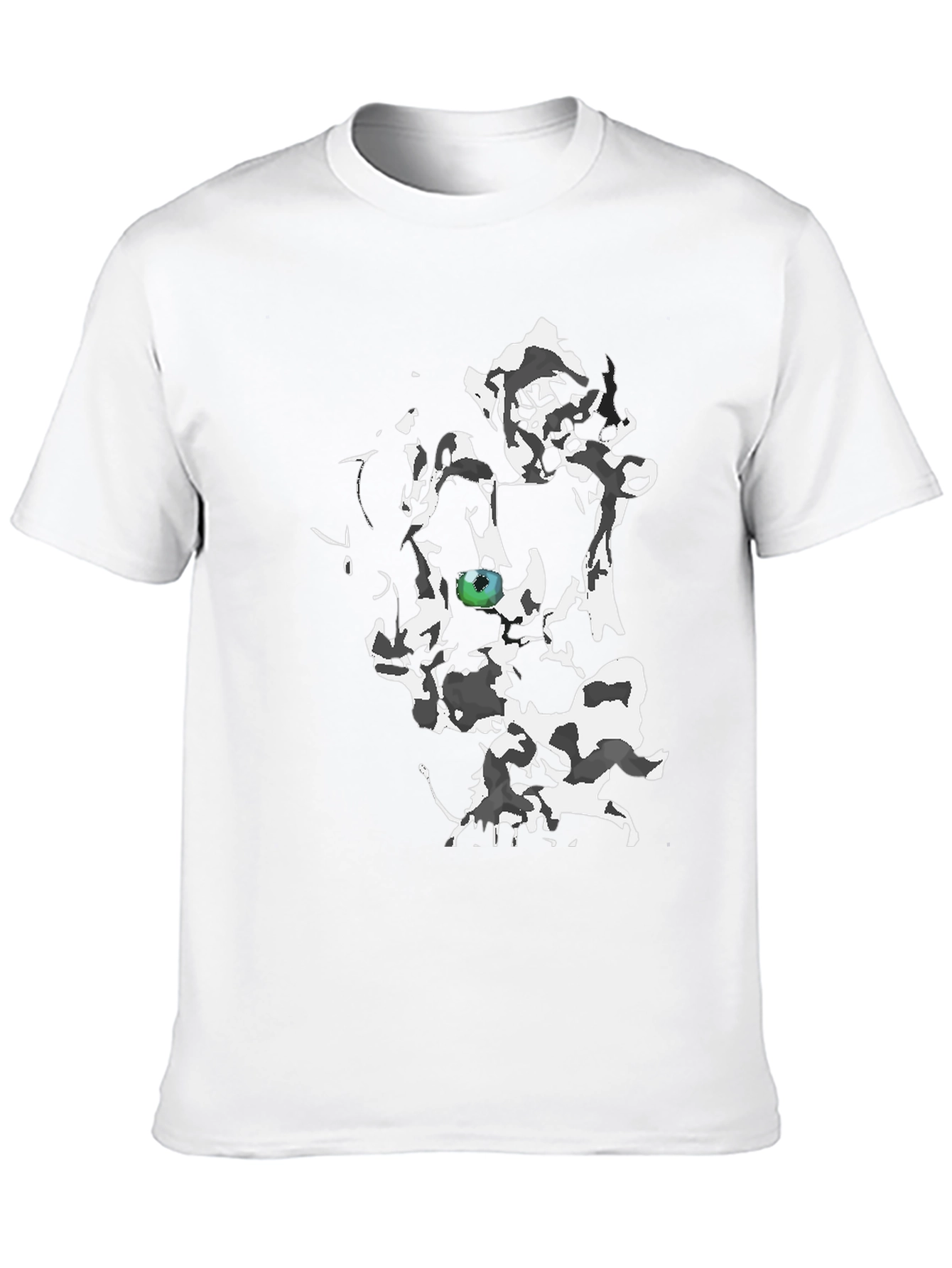 Abstract Eye Graphic Black T-Shirt