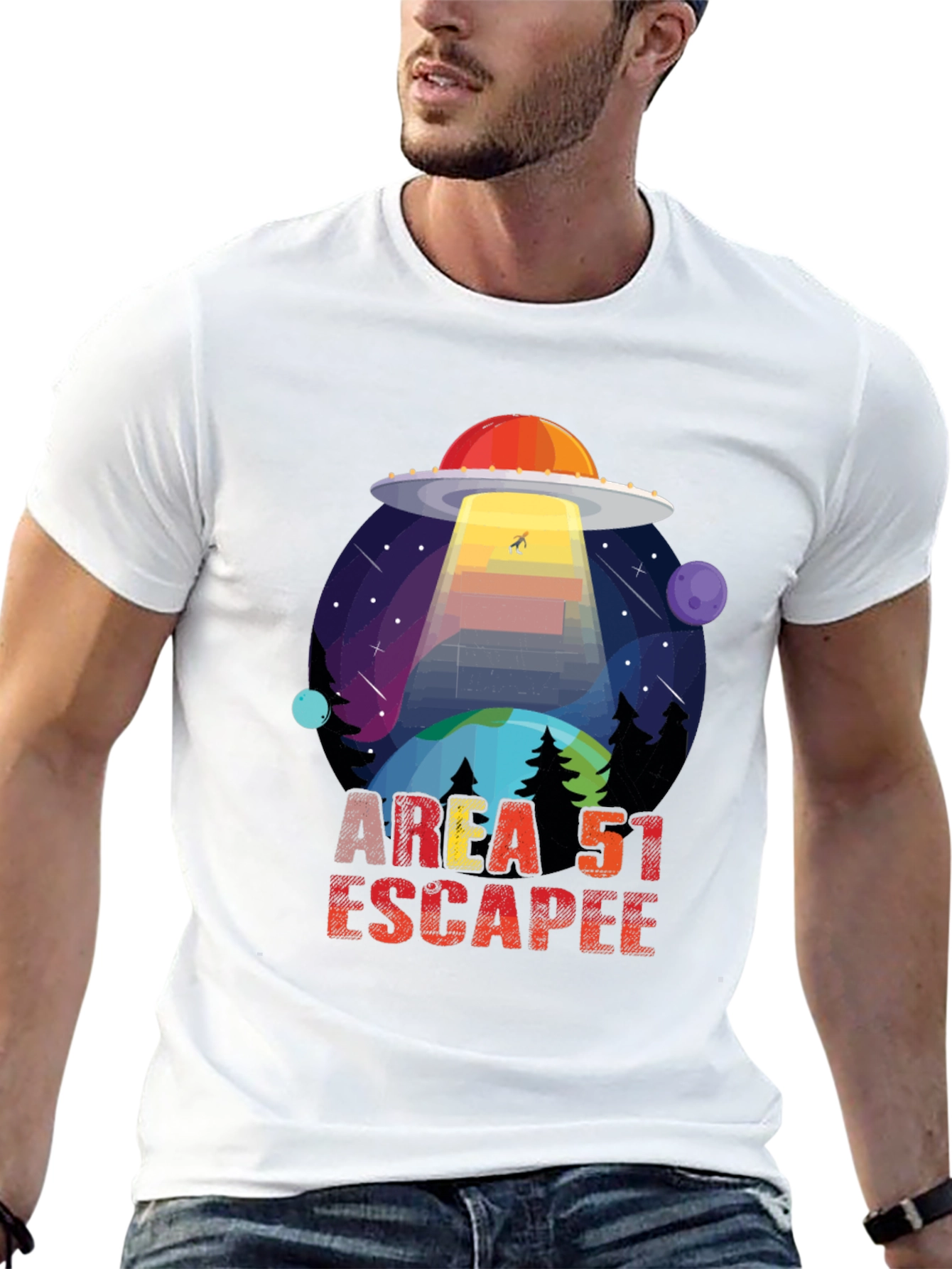 Area 51 Escapee UFO Graphic Tee