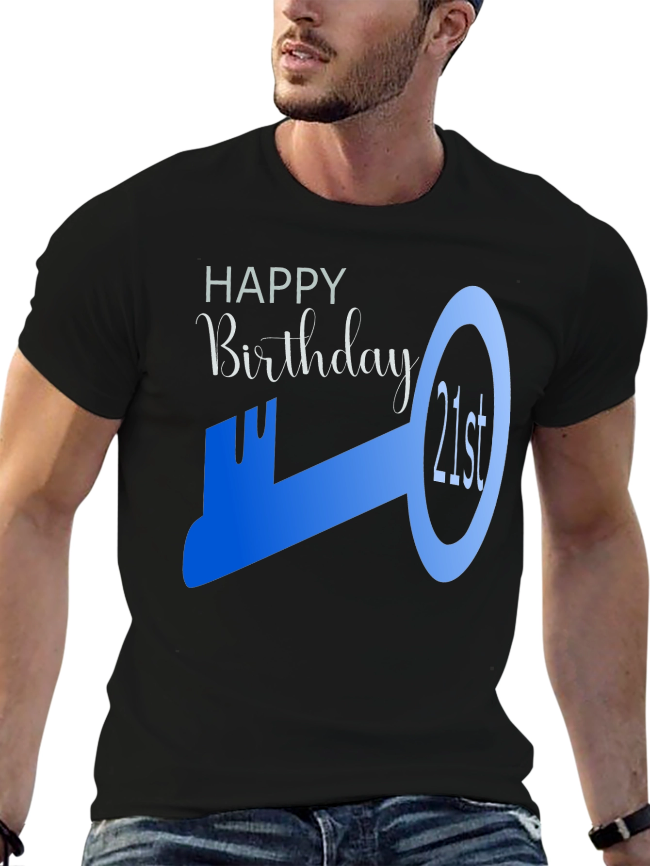 21st Birthday Key Graphic T-Shirt