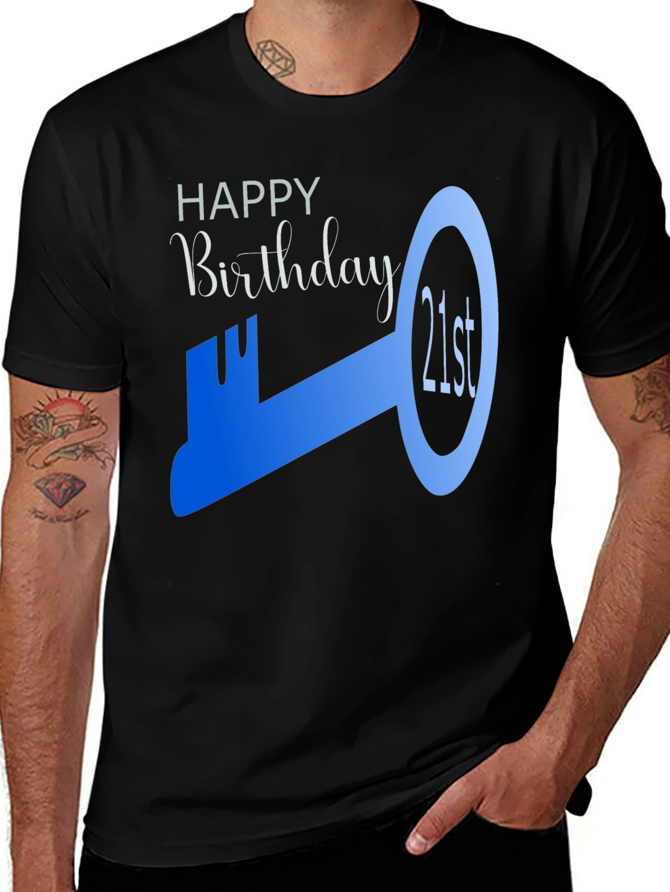 21st Birthday Key Graphic T-Shirt