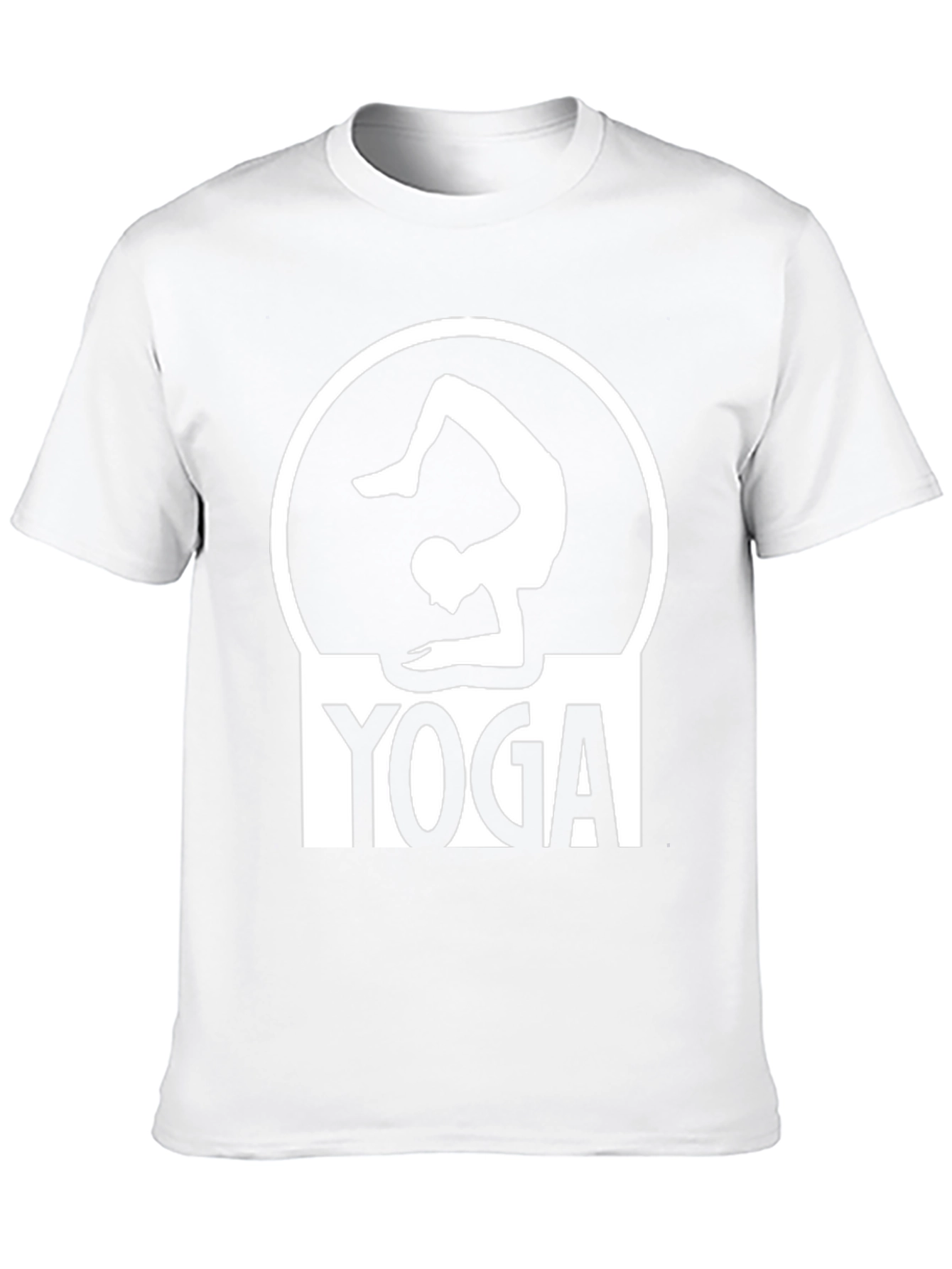 Yoga Pose Graphic Tee - Black Cotton T-Shirt