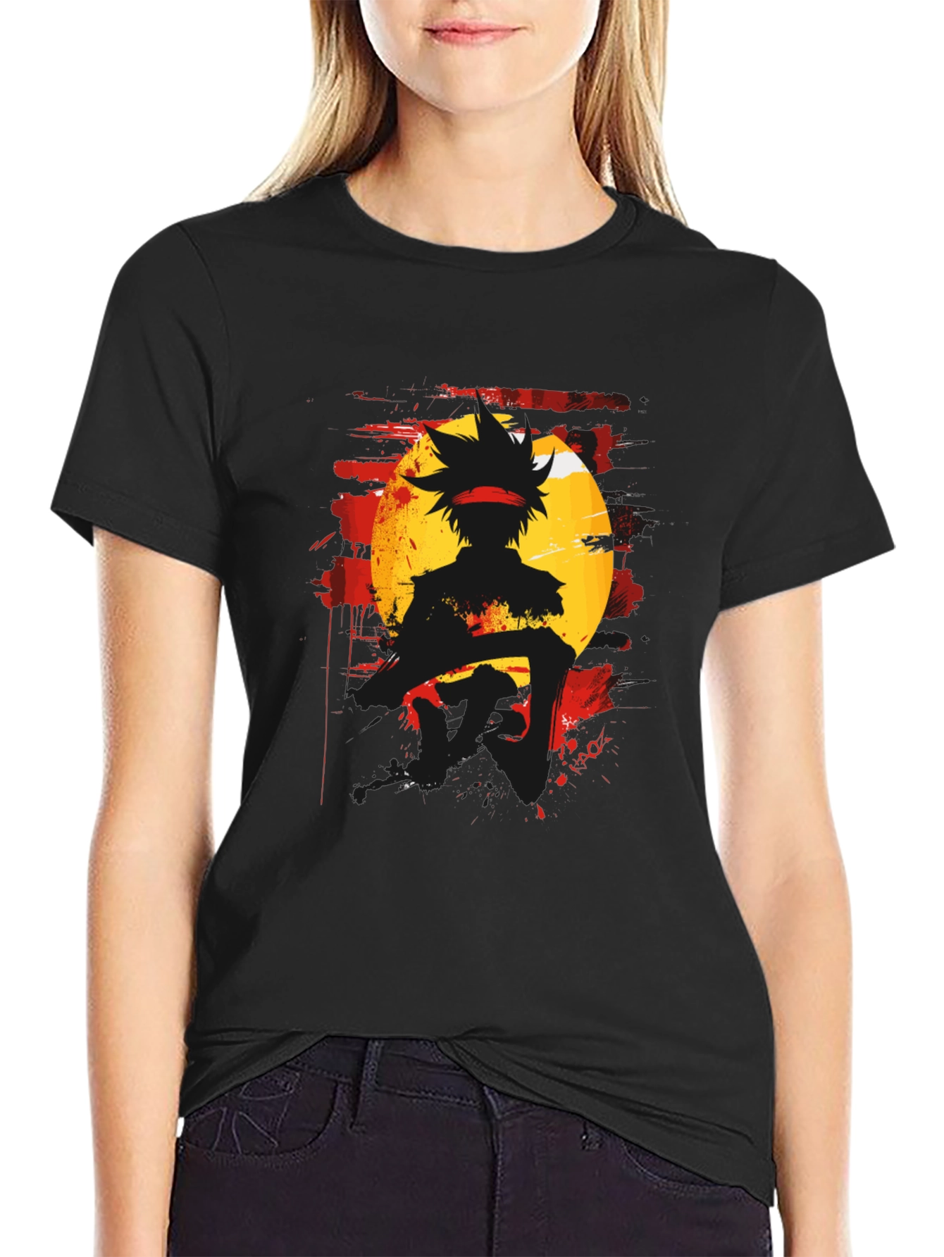 Anime Silhouette Graphic Tee