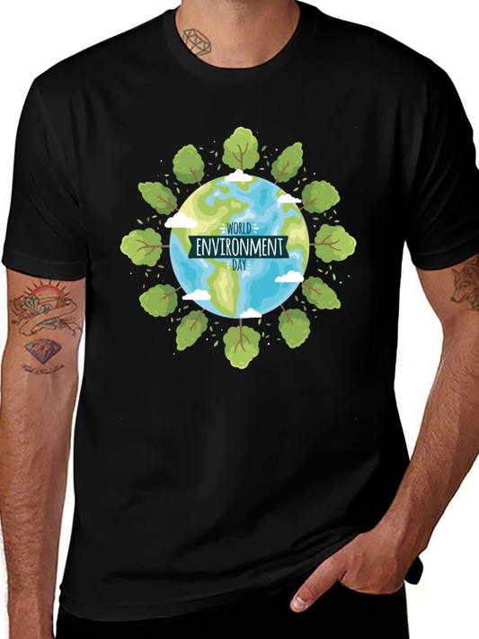 World Environment Day Graphic Black T-Shirt