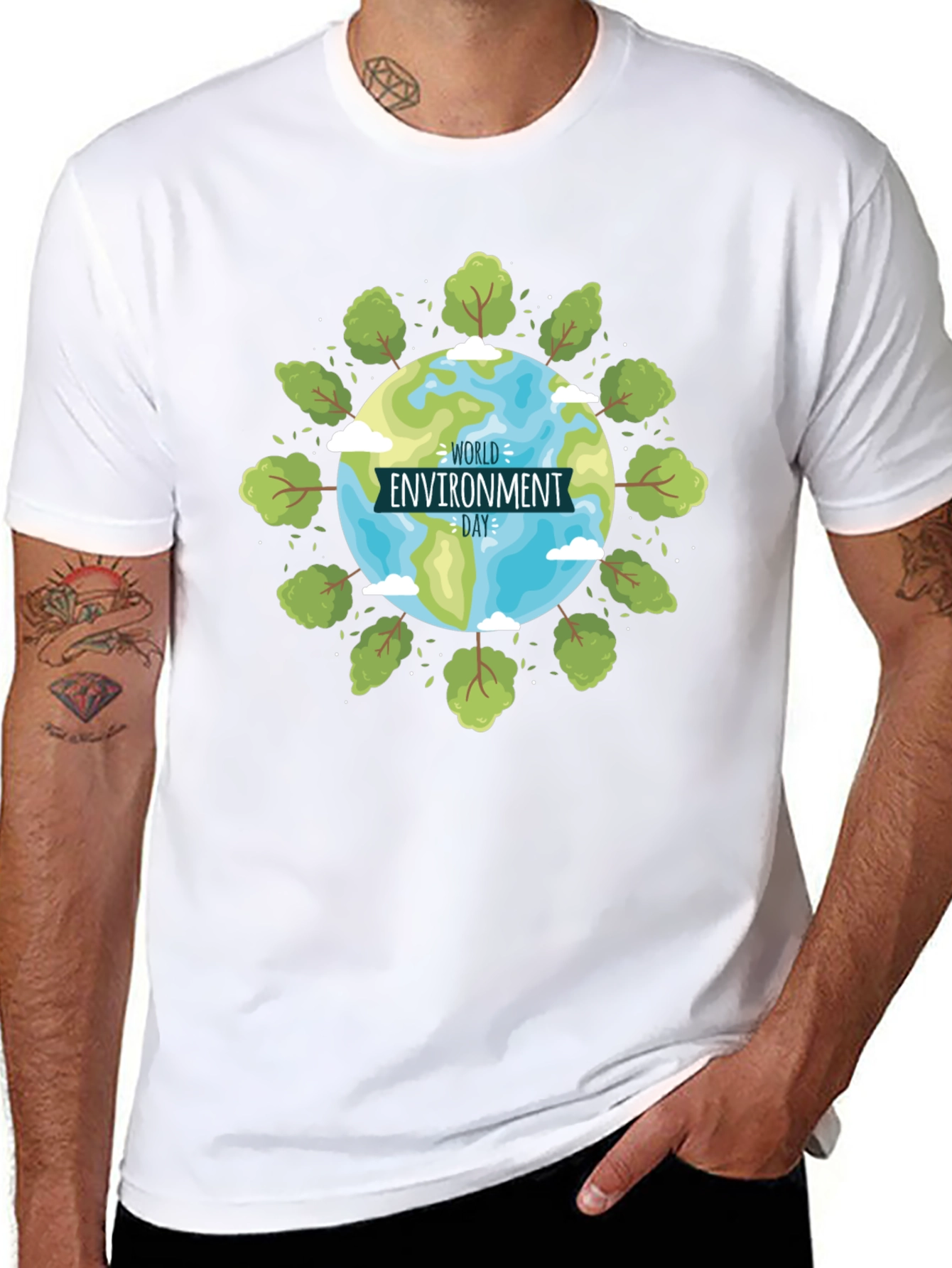 World Environment Day Graphic Black T-Shirt