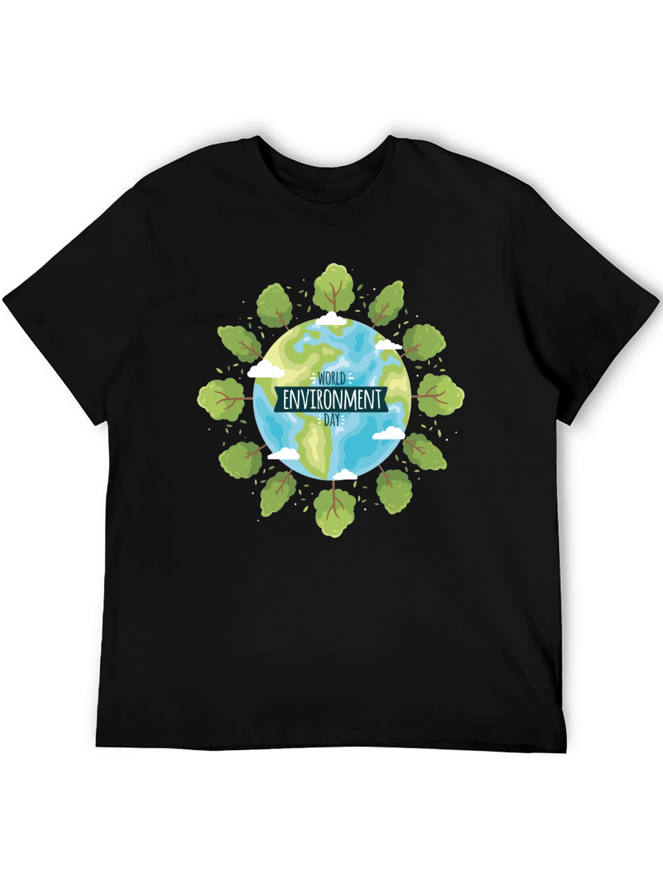 World Environment Day Graphic Black T-Shirt