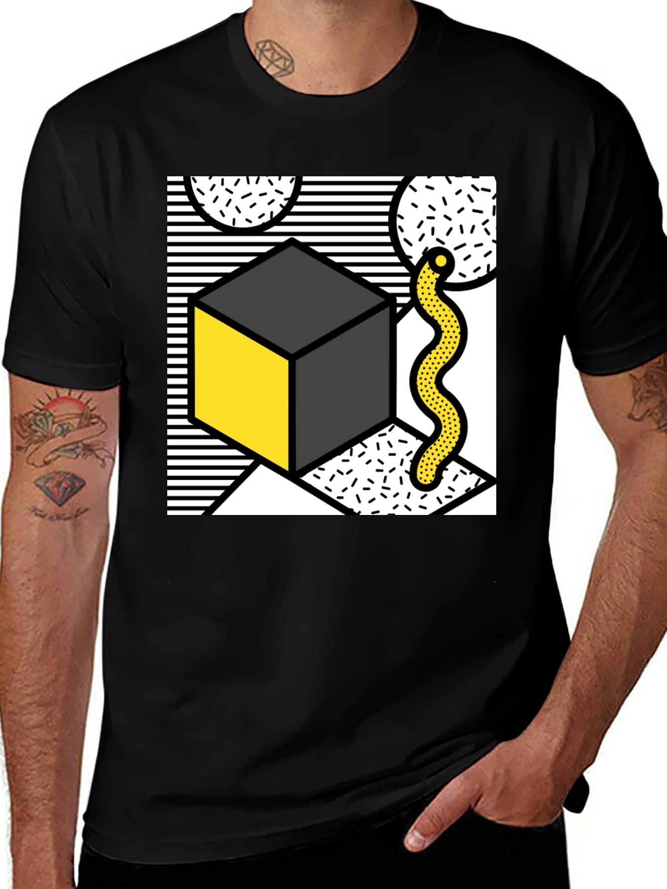 Abstract Geometric Art Graphic Tee