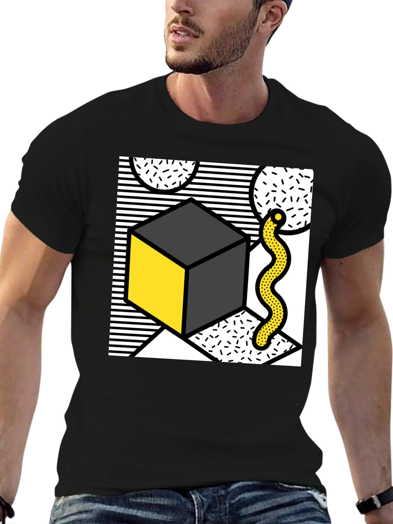 Abstract Geometric Art Graphic Tee