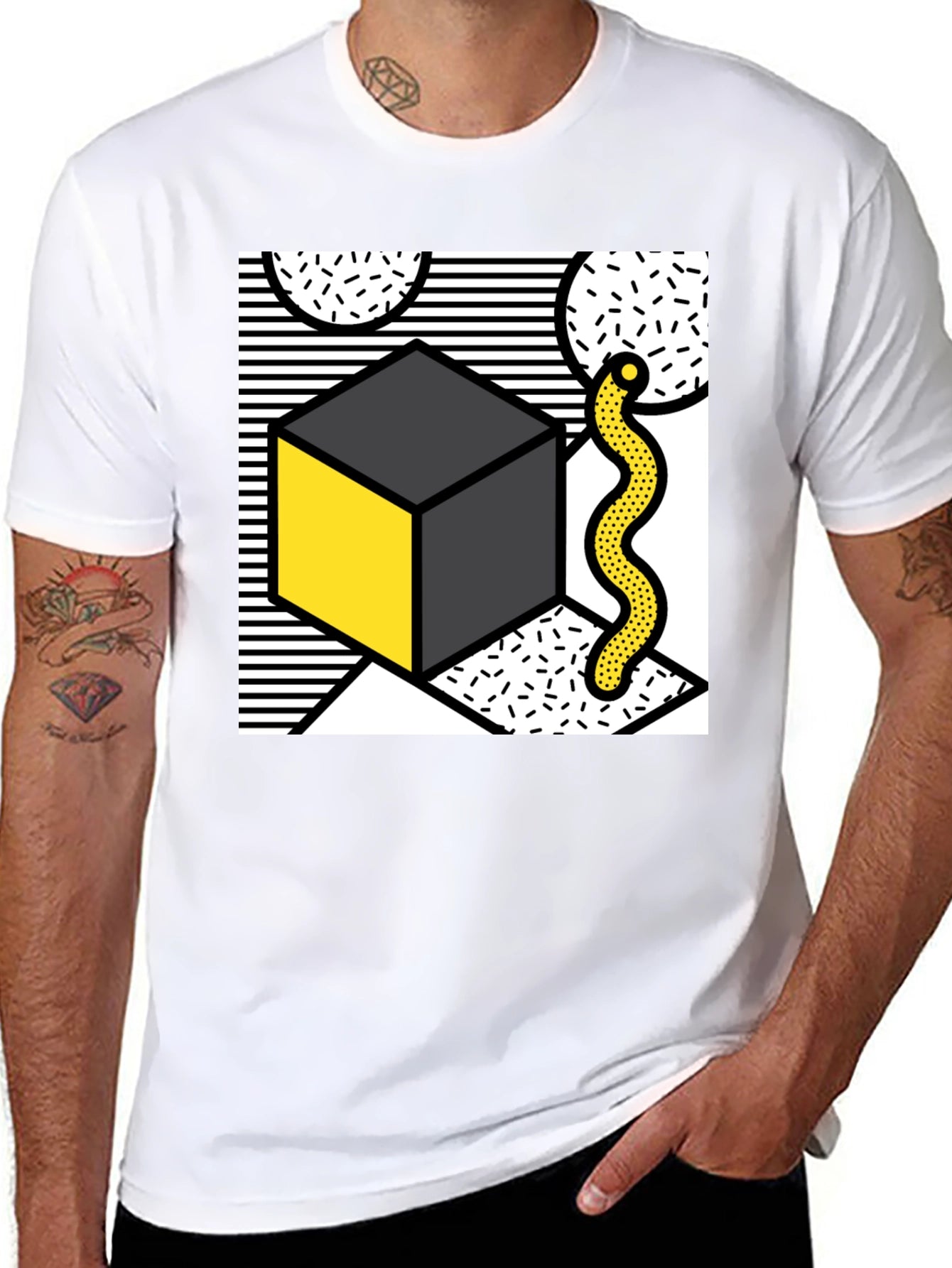 Abstract Geometric Art Graphic Tee