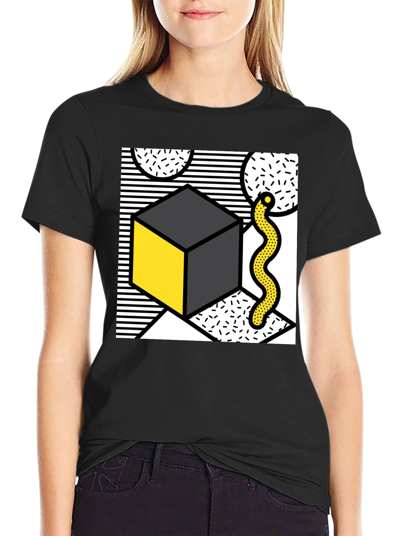 Abstract Geometric Art Graphic Tee