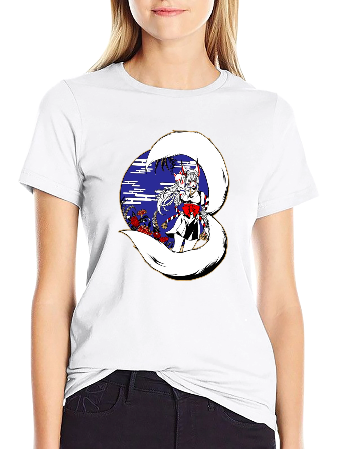 Anime Kitsune T-Shirt