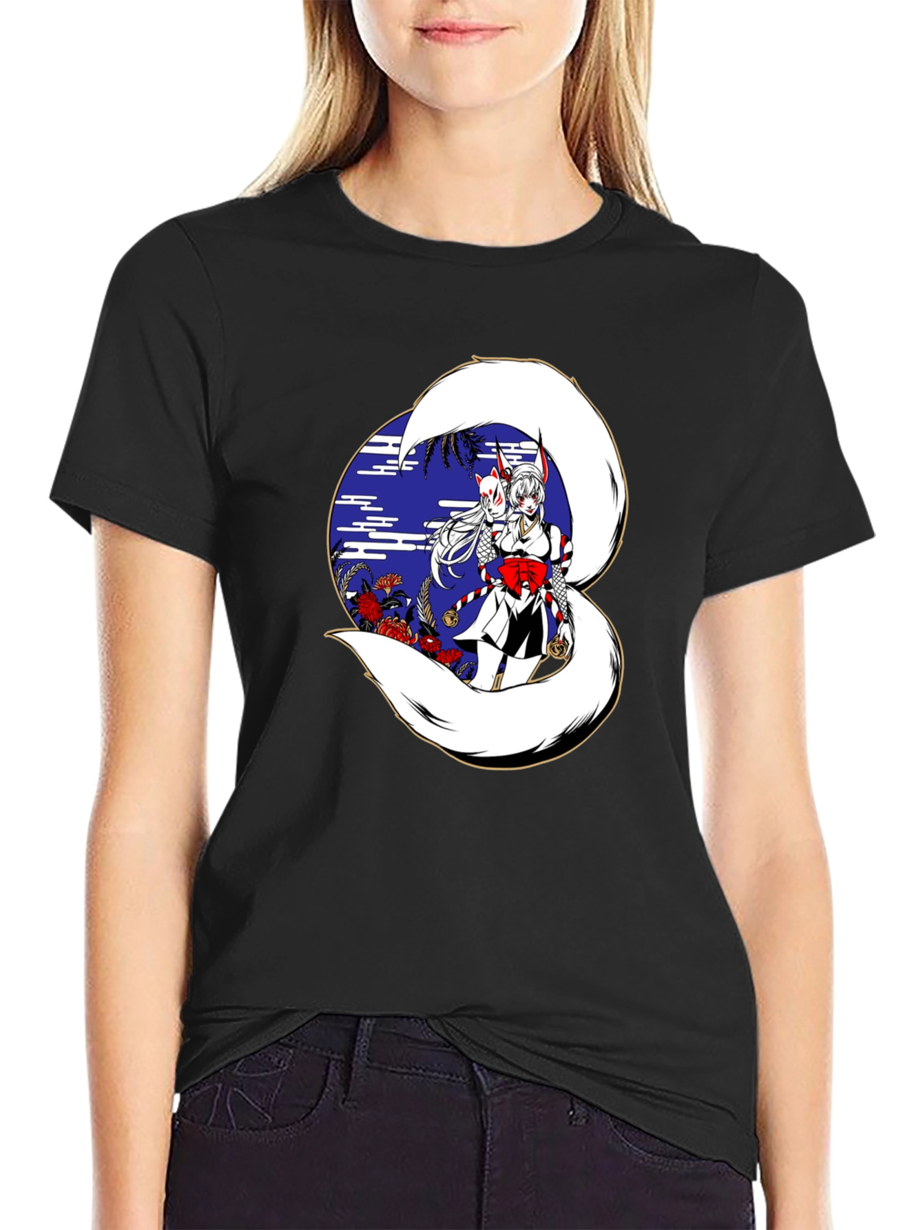Anime Kitsune T-Shirt